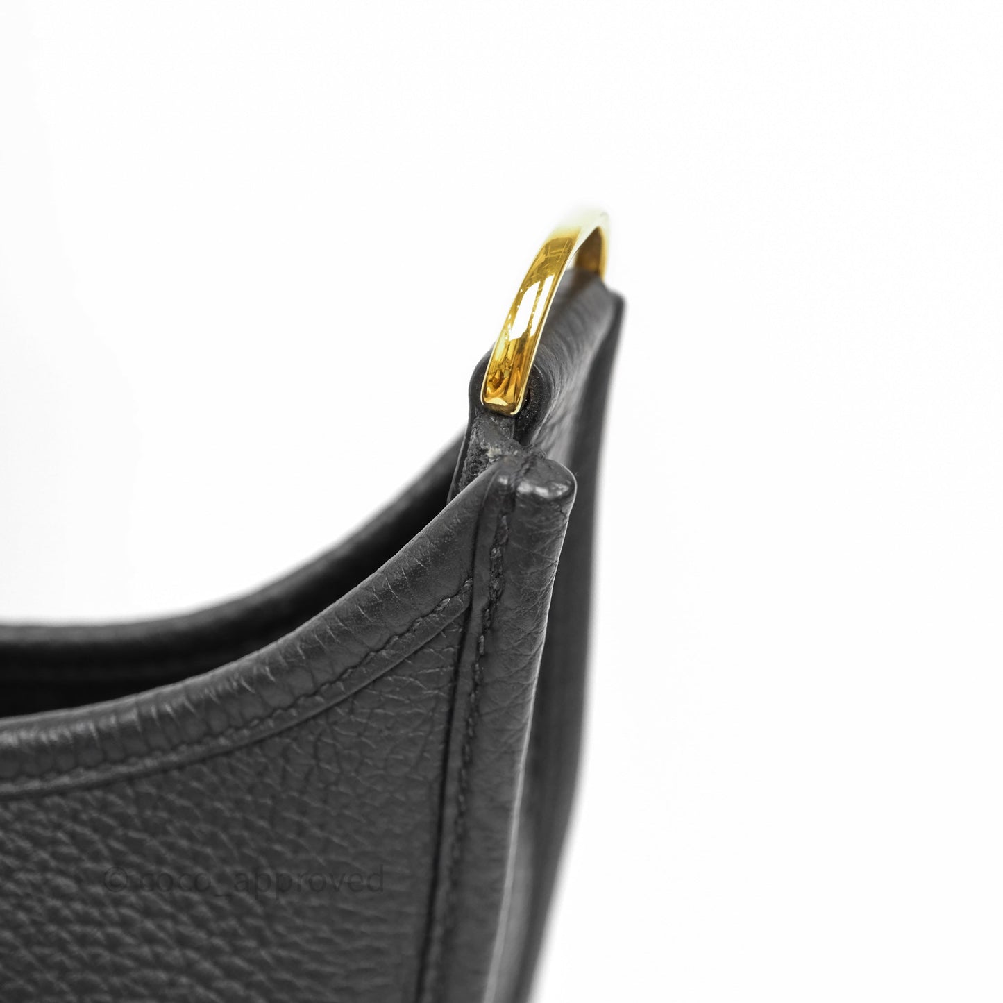 Hermes Evelyne III 29 Black Clemence Gold Hardware