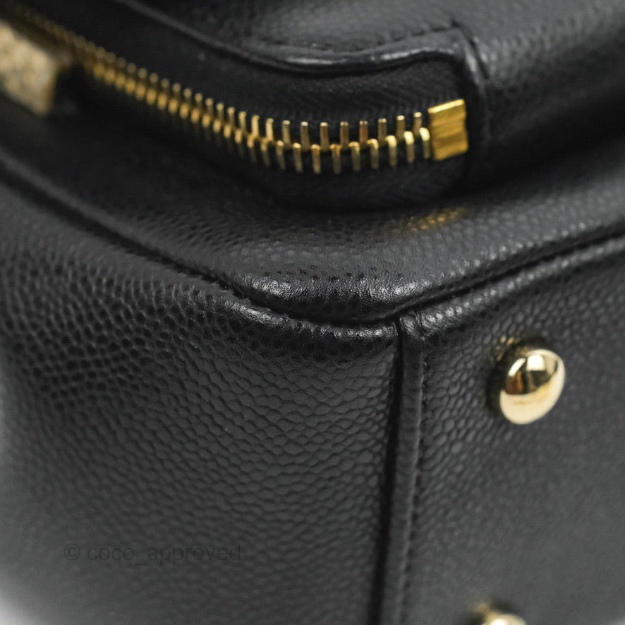 Chanel Quilted Small Business Affinity Flap Black Caviar Gold Hardware