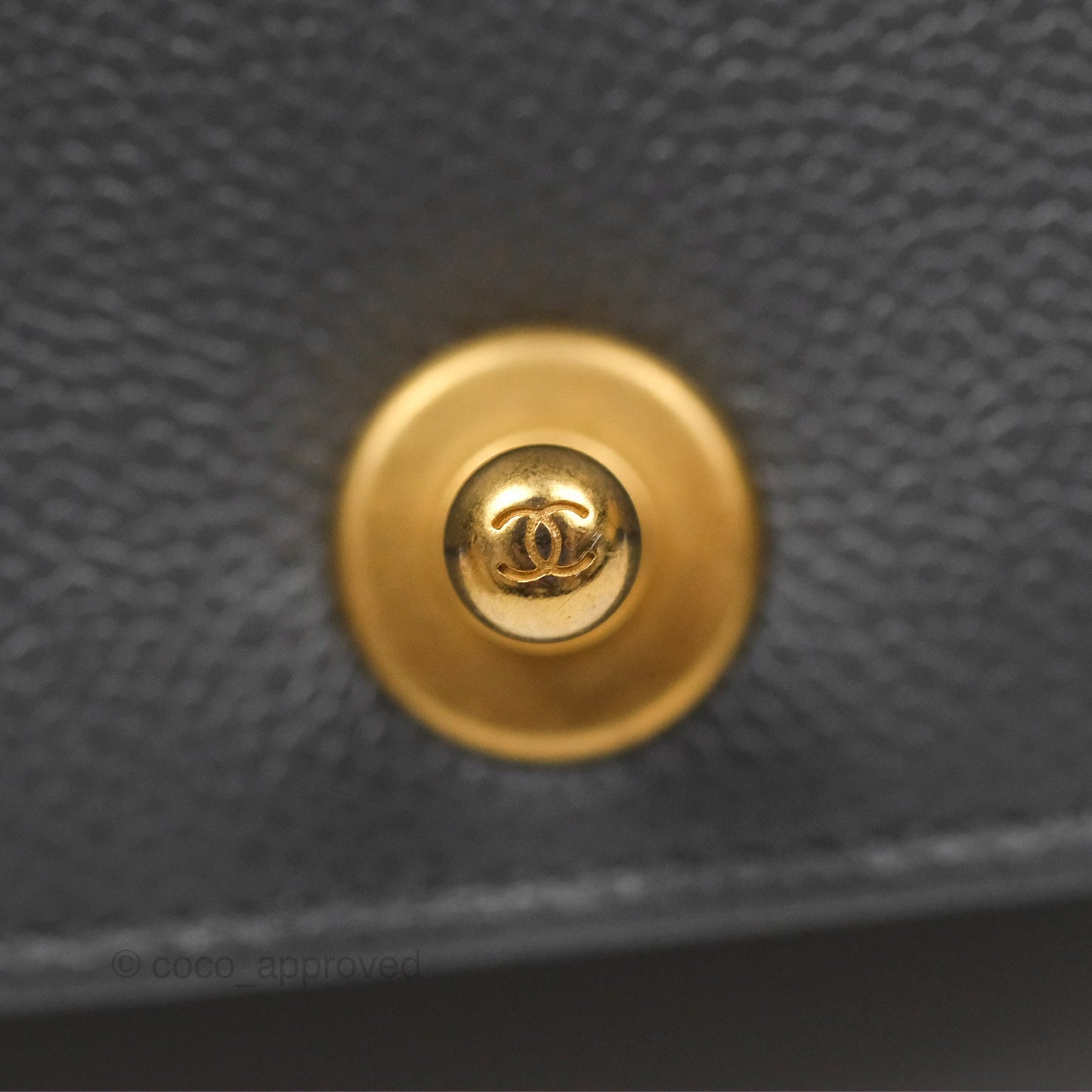 Chanel Boy Messenger Bag Grey Caviar Aged Gold Hardware