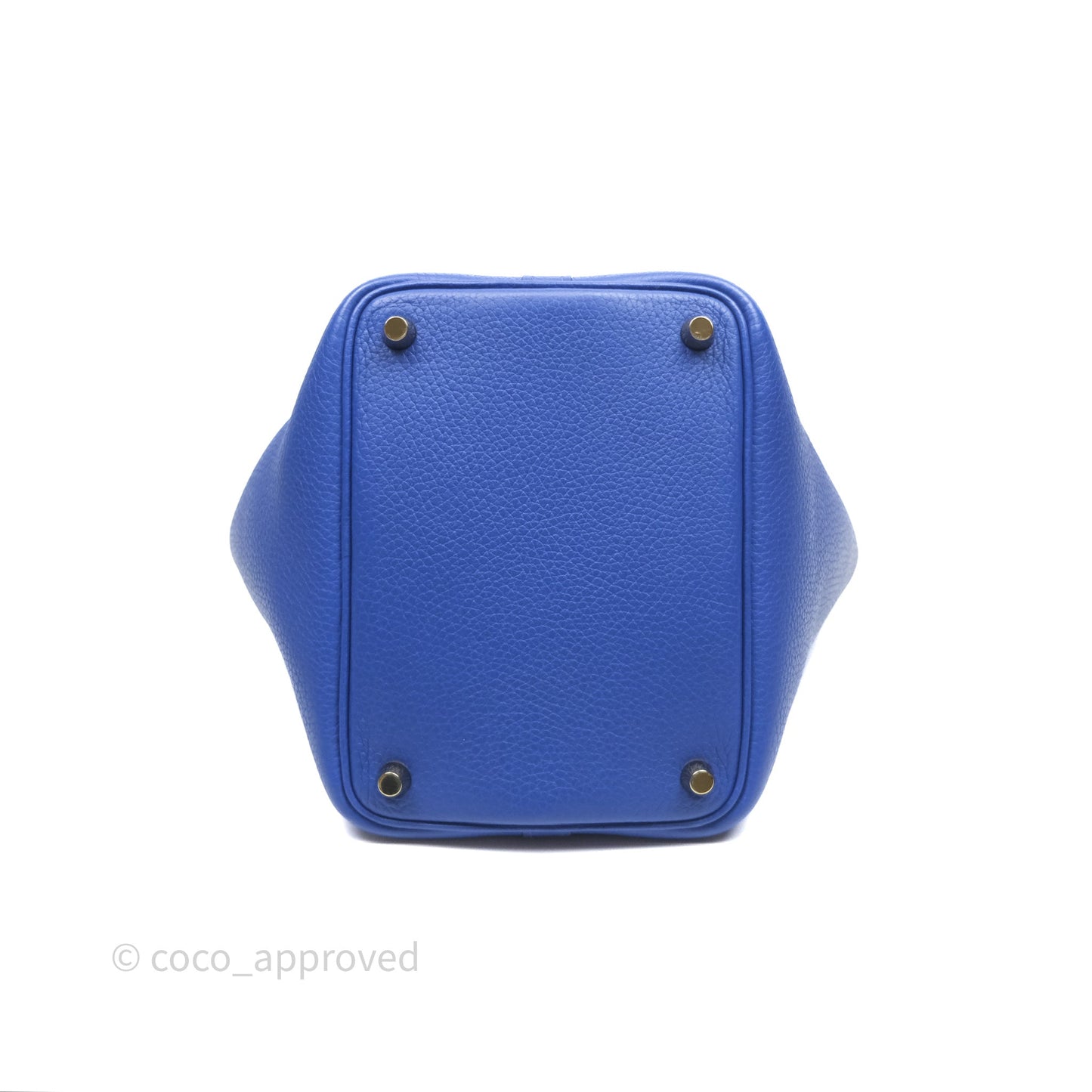 Hermès Picotin 18 Bleu Électrique 7T Clemence Gold Hardware