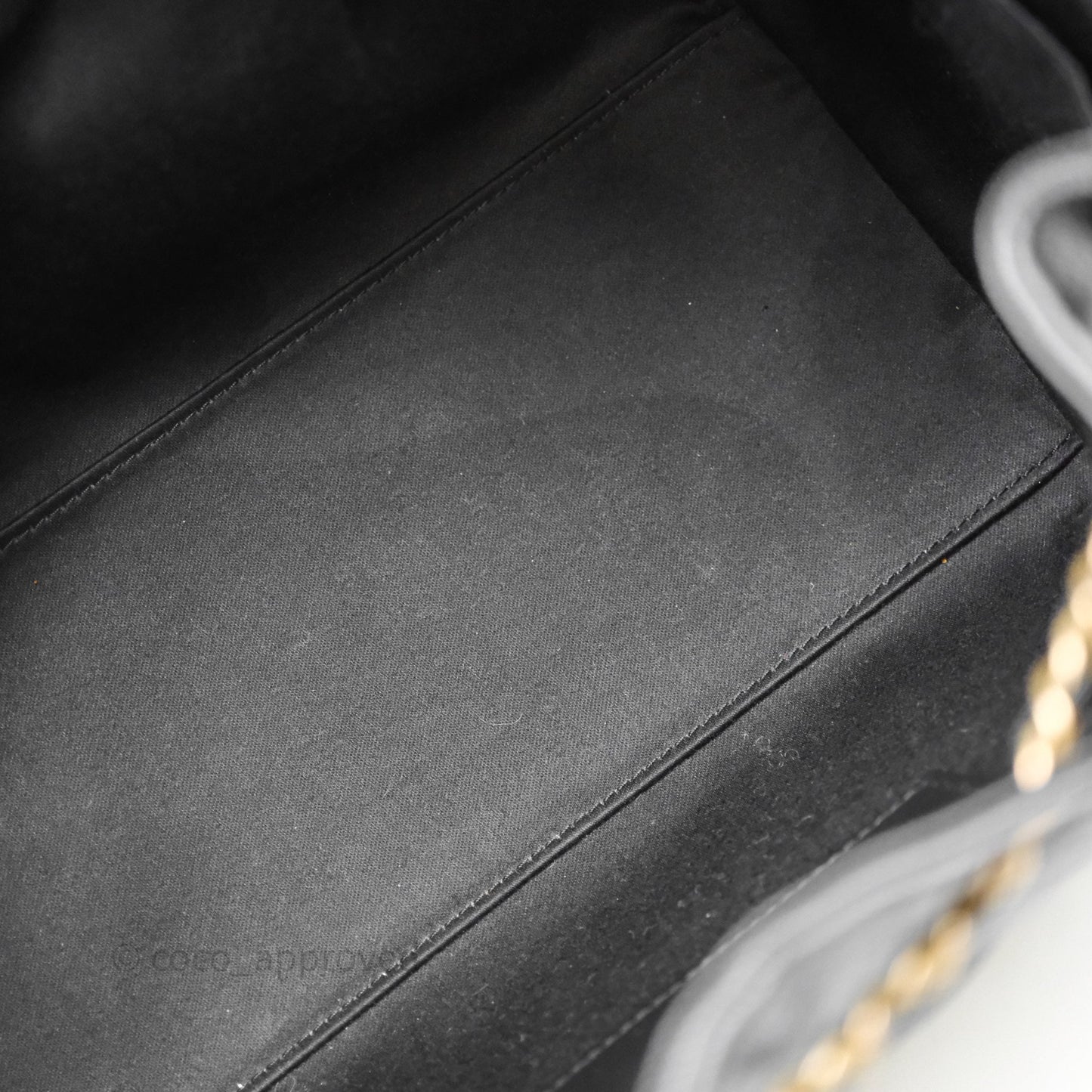 Chanel 25 Small Bag Black Caviar Aged Gold Hardware