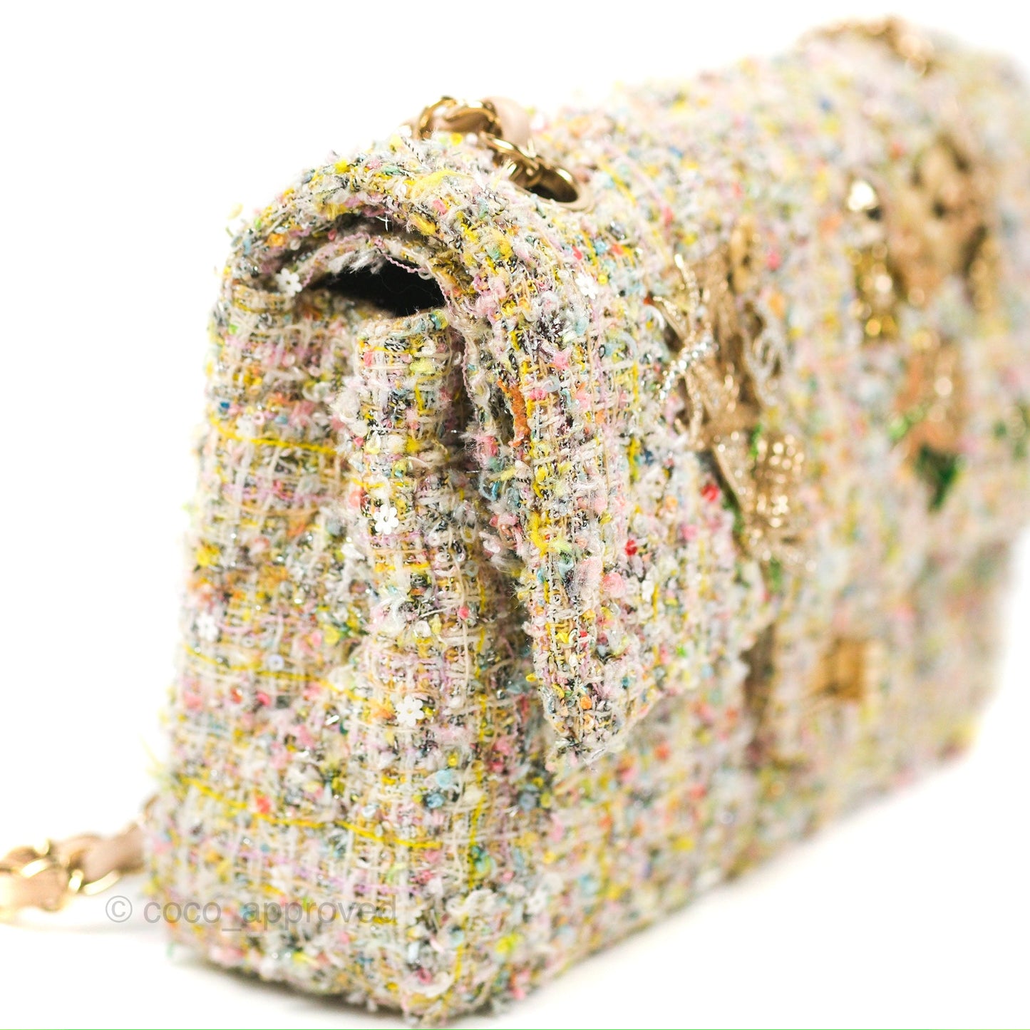 Chanel Reissue Tweed Pastel Garden Party Flap