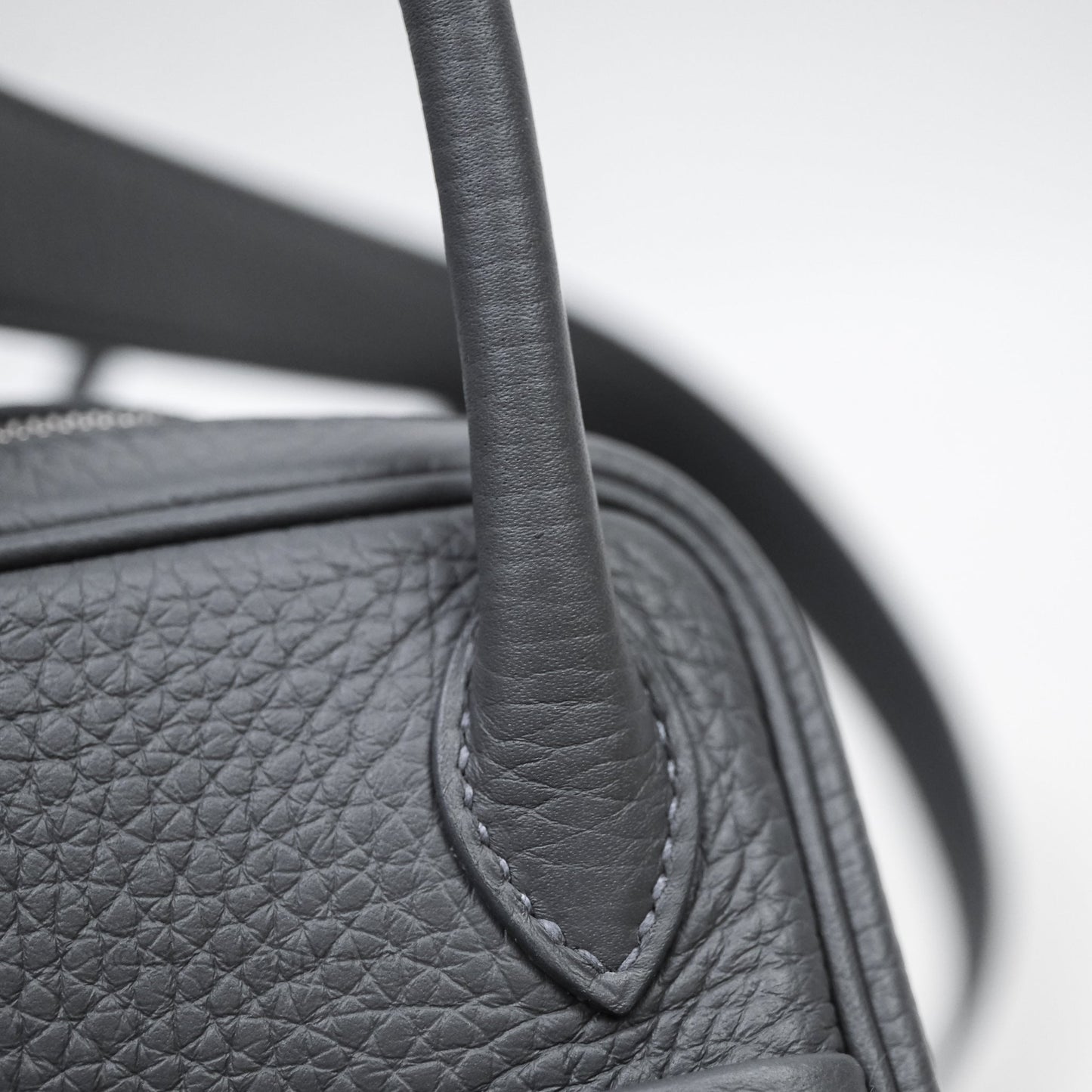 Hermès Mini Lindy II 85 Ardoise Clemence Palladium Hardware