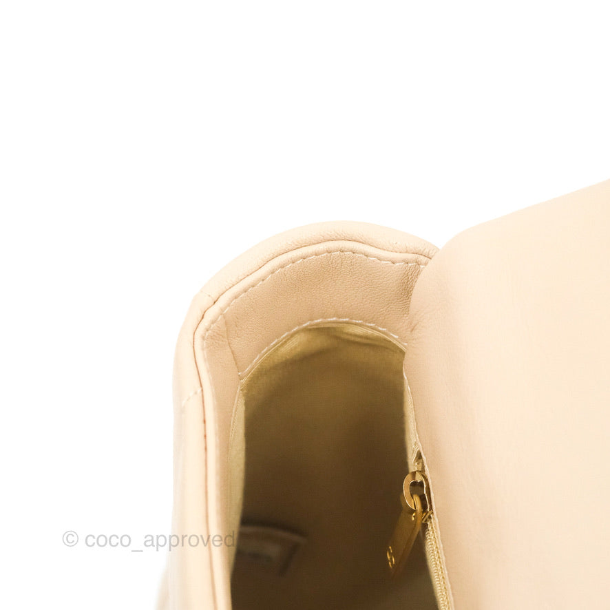 Chanel 19 Small Beige Mixed Hardware