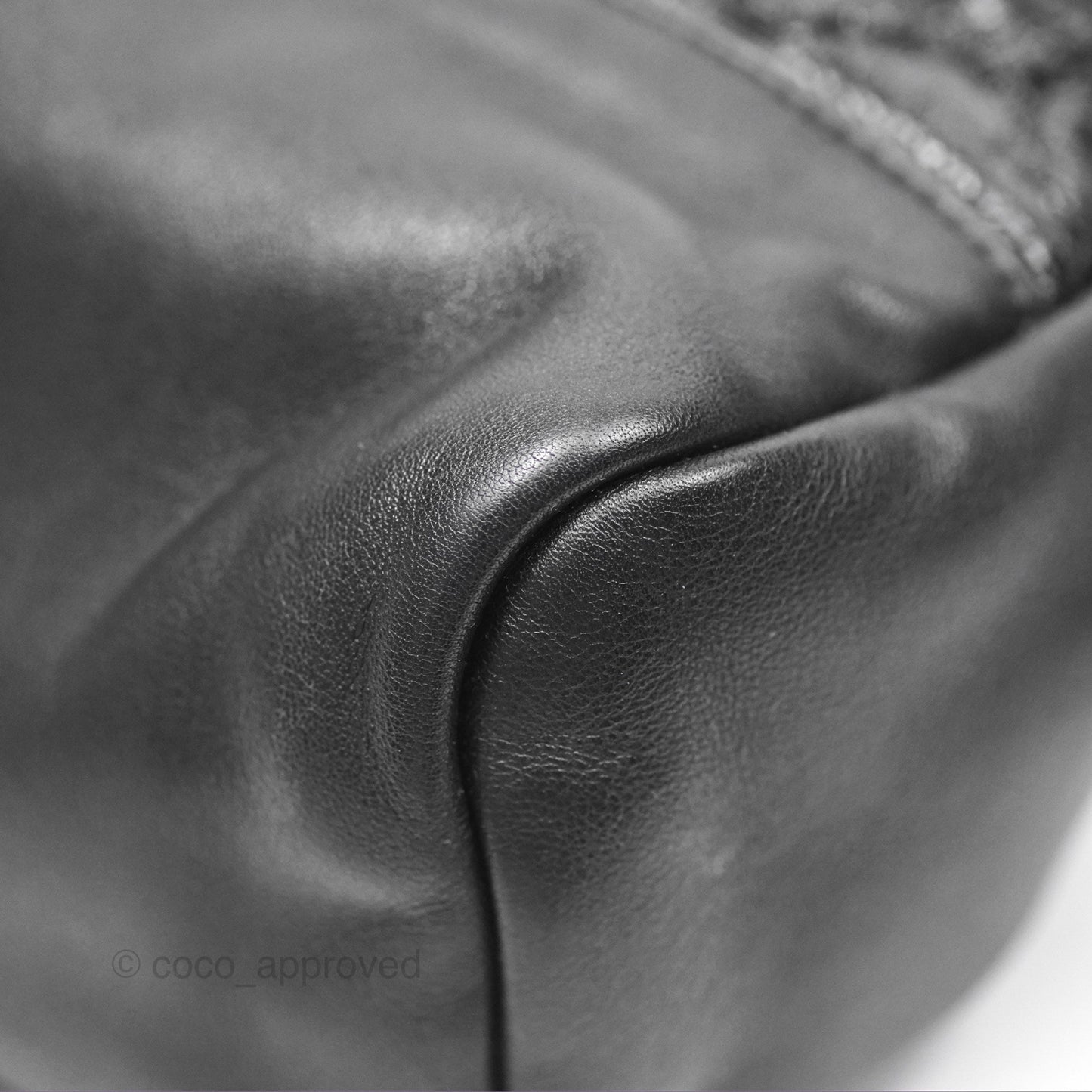 Chanel 31 Large Shopping Bag Black Aged Calfskin