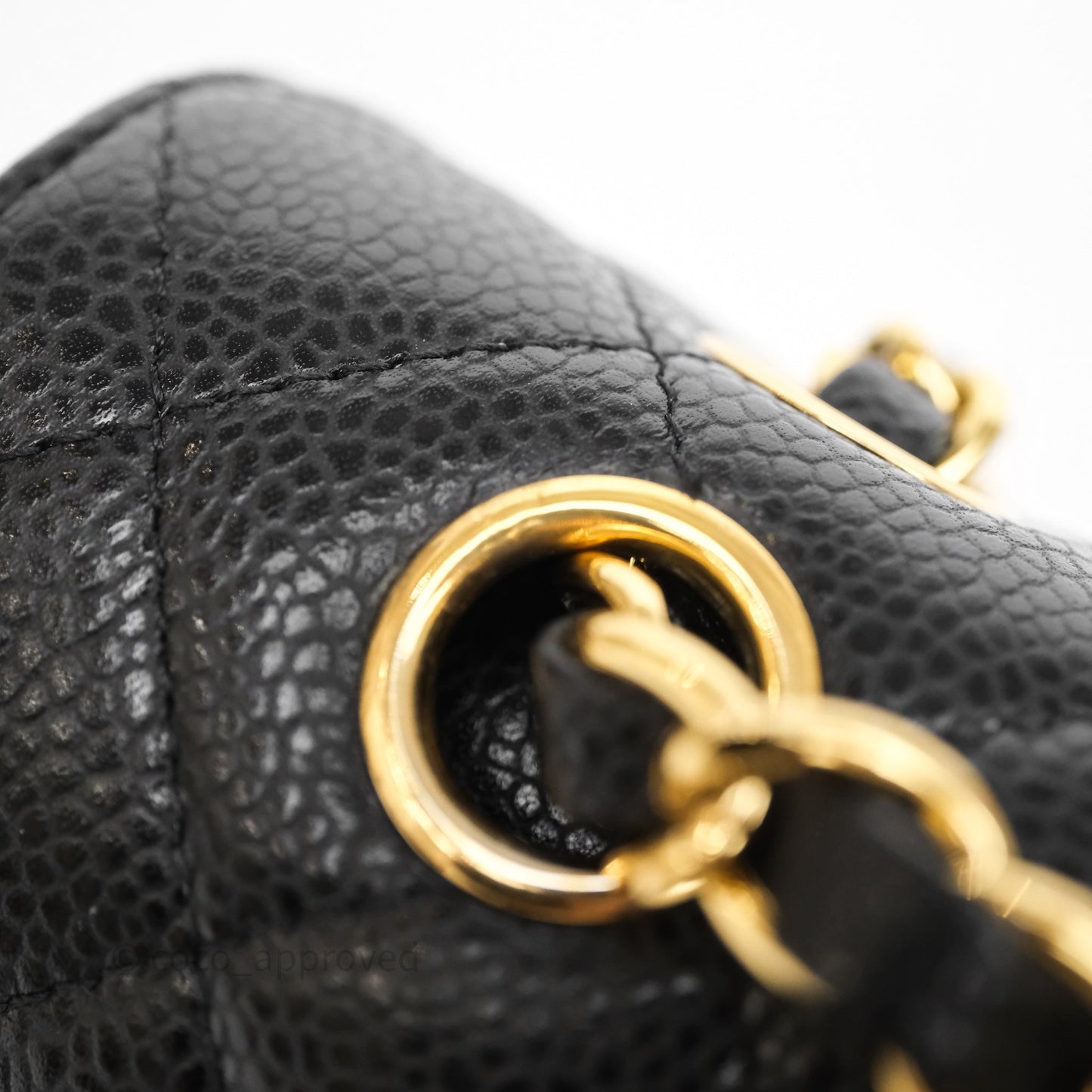 Chanel Classic M/L Medium Double Flap Black Caviar Gold Hardware