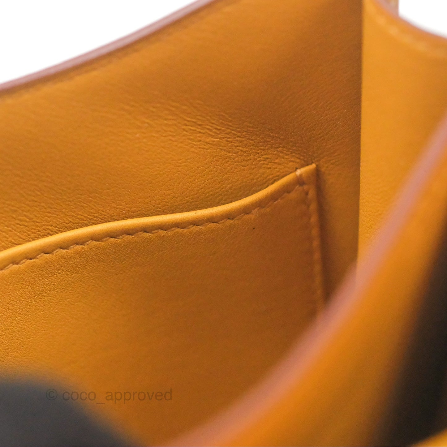 Hermès Constance Mini 18cm Mirror Sesame 2S Epsom Gold Hardware