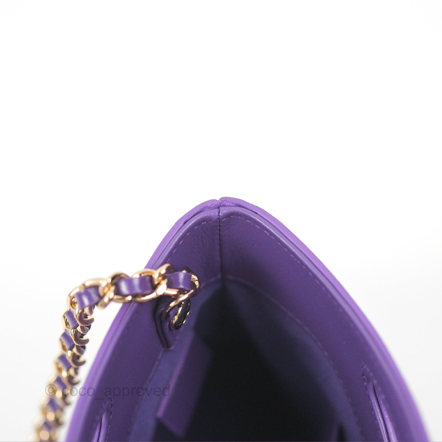 Chanel Nano 31 Purple Gold Hardware 24C