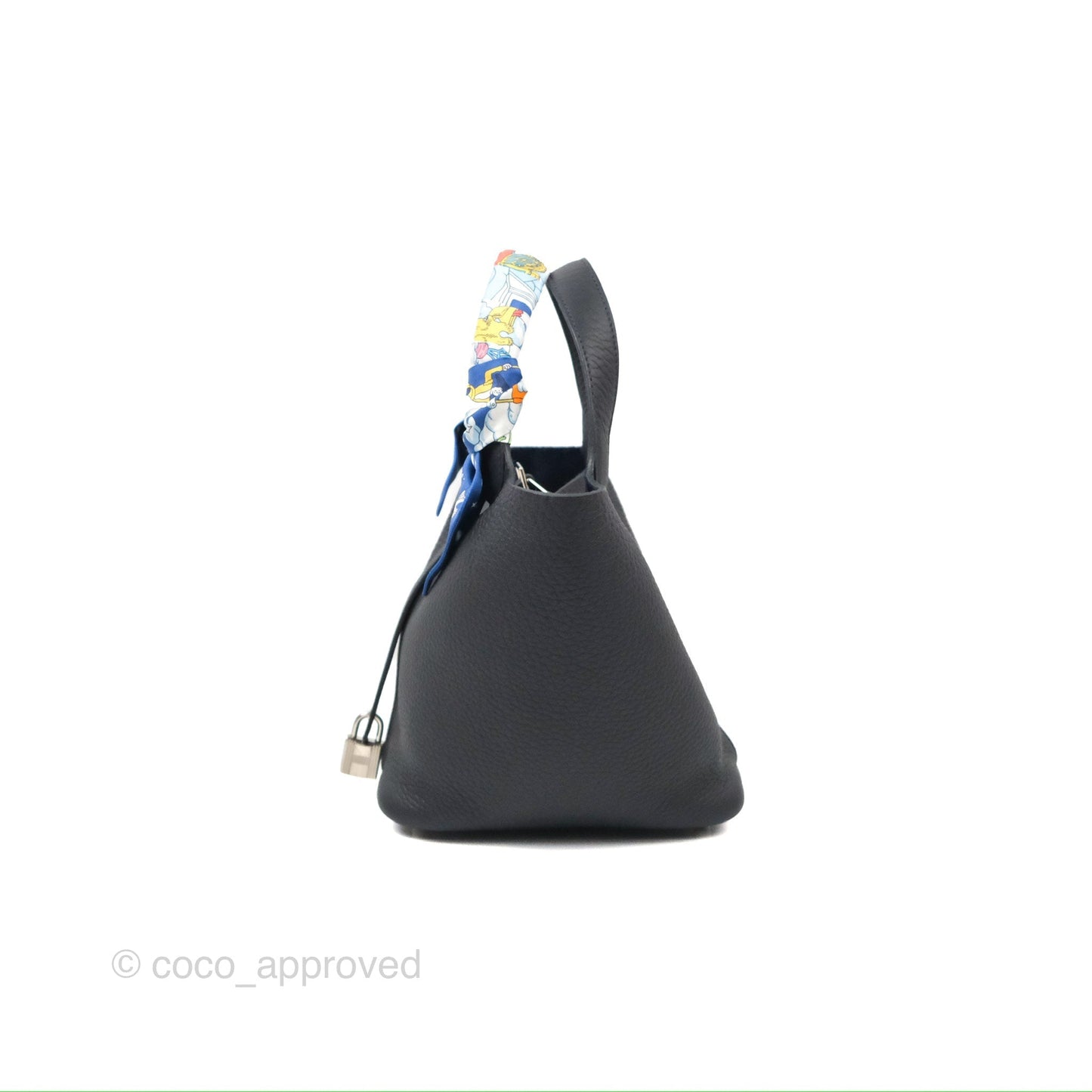 Hermès Picotin 18 Caban Clemence Palladium Hardware