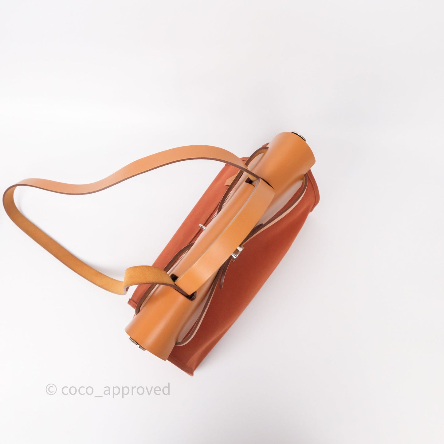 Hermès Herbag Zip 31 Cuivre Canvas Palladium Hardware