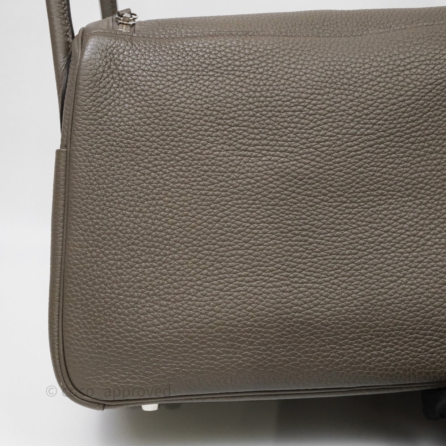 Hermès Lindy 30 Etain 8F Clemence Palladium Hardware