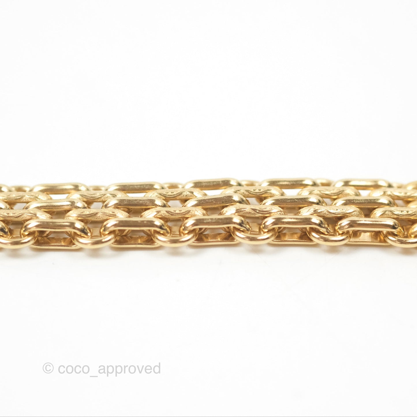 Chanel Crystal Logo Choker Gold Tone 20A