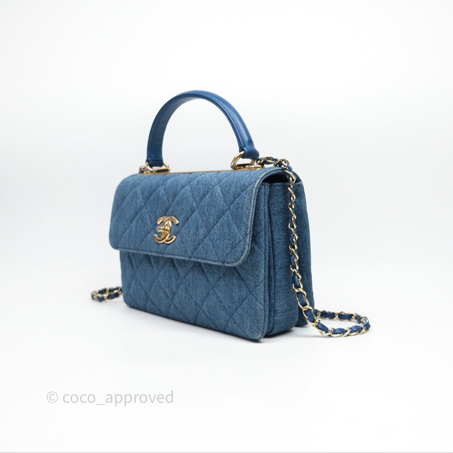 Chanel Small Trendy CC Denim Gold Hardware