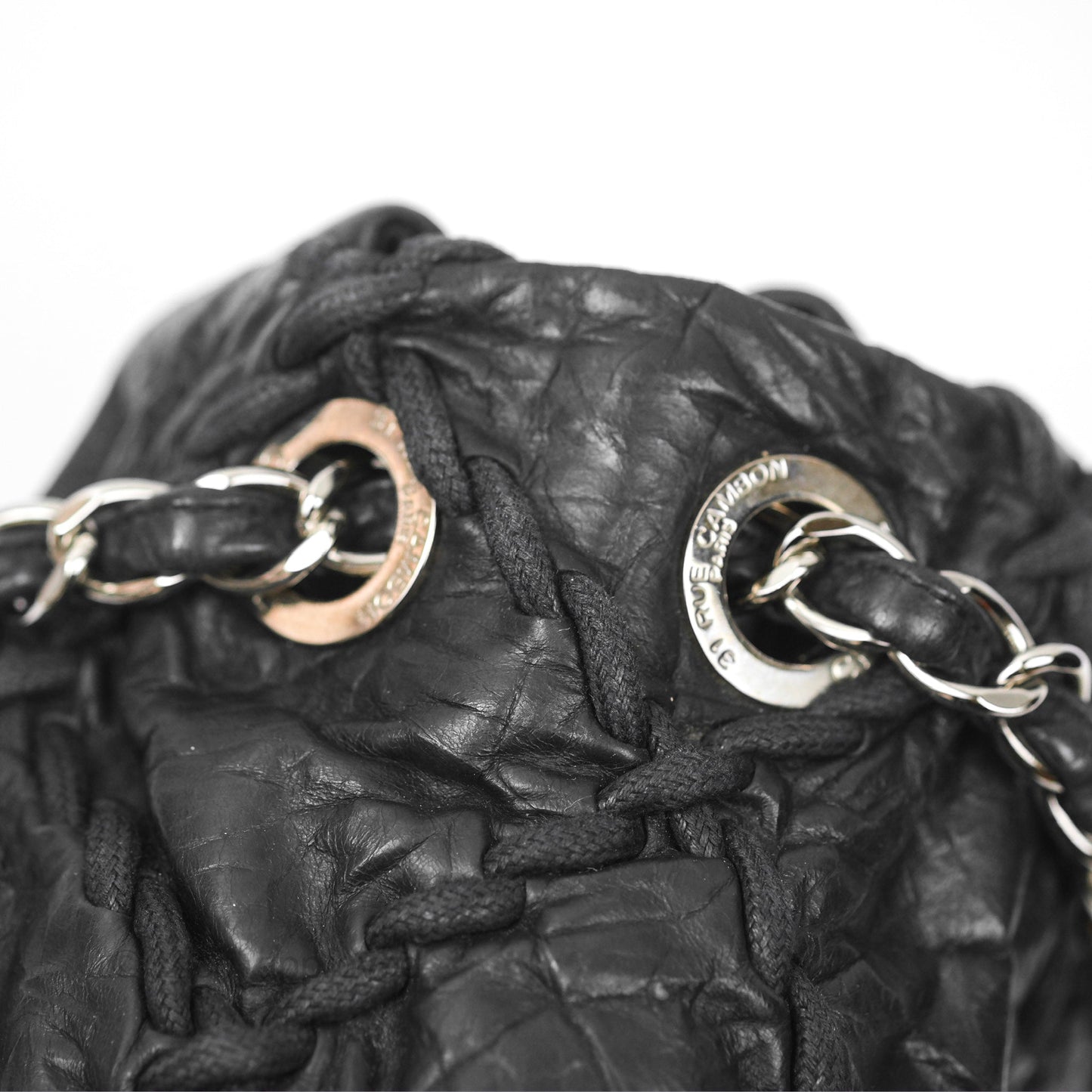 Chanel Large Flap Bag Dark Navy Silver Hardware