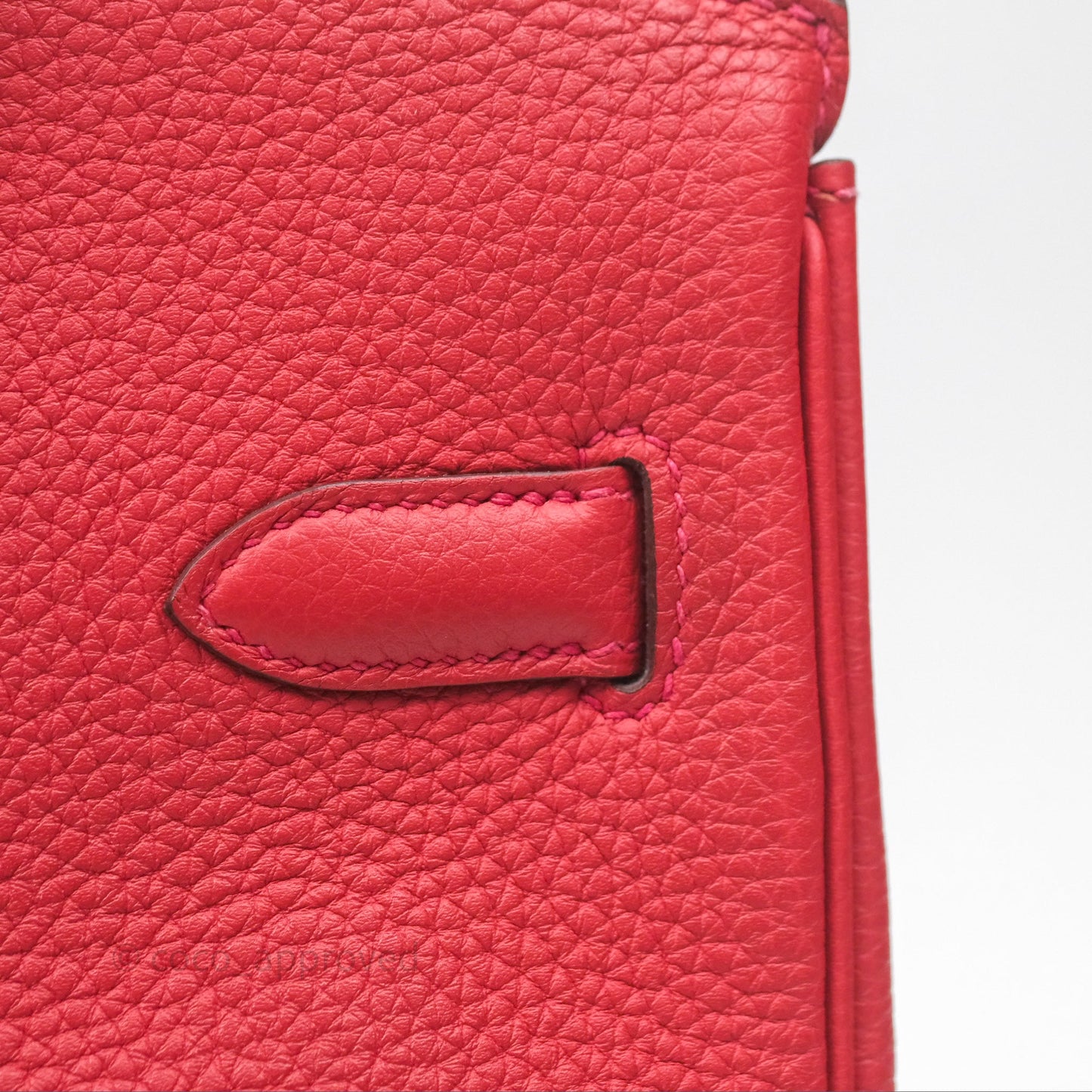 Hermès Birkin 30 Retourne Geranium D5 Togo Gold Hardware
