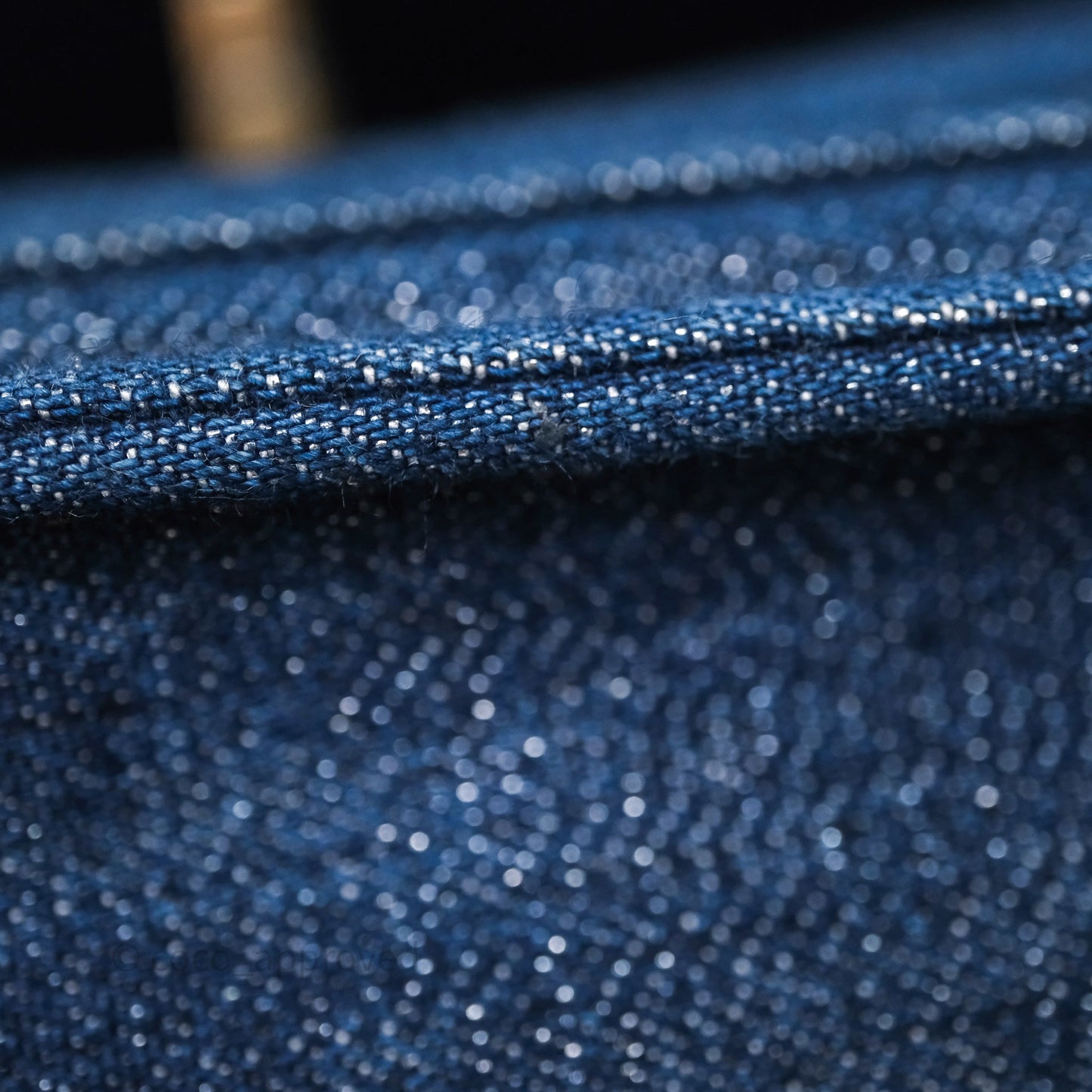 Chanel Square Flap Bag Denim Aged Gold Hardware