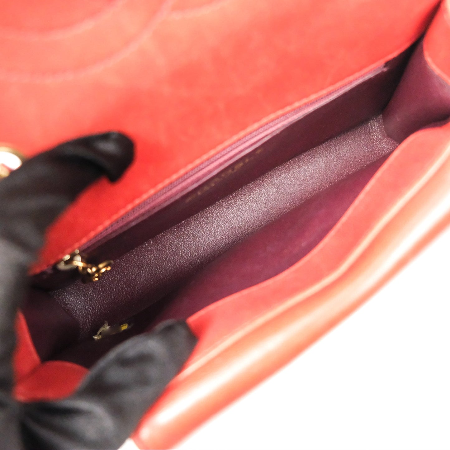 Chanel Diana Reissue Brick Red Gold Hardware