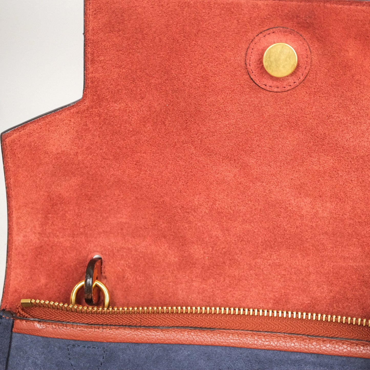 Celine Mini Belt Bag Brick Red Grained Goatskin Gold Hardware