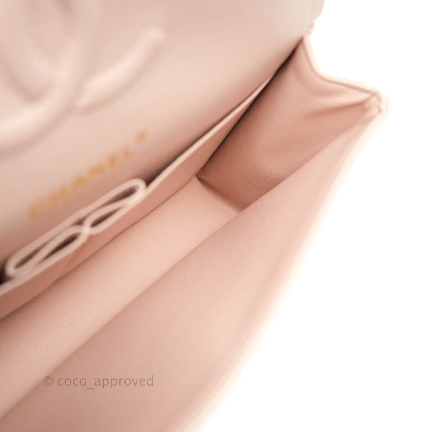 Chanel Classic Small S/M Flap Rose Clair Pink Caviar Gold Hardware 21C