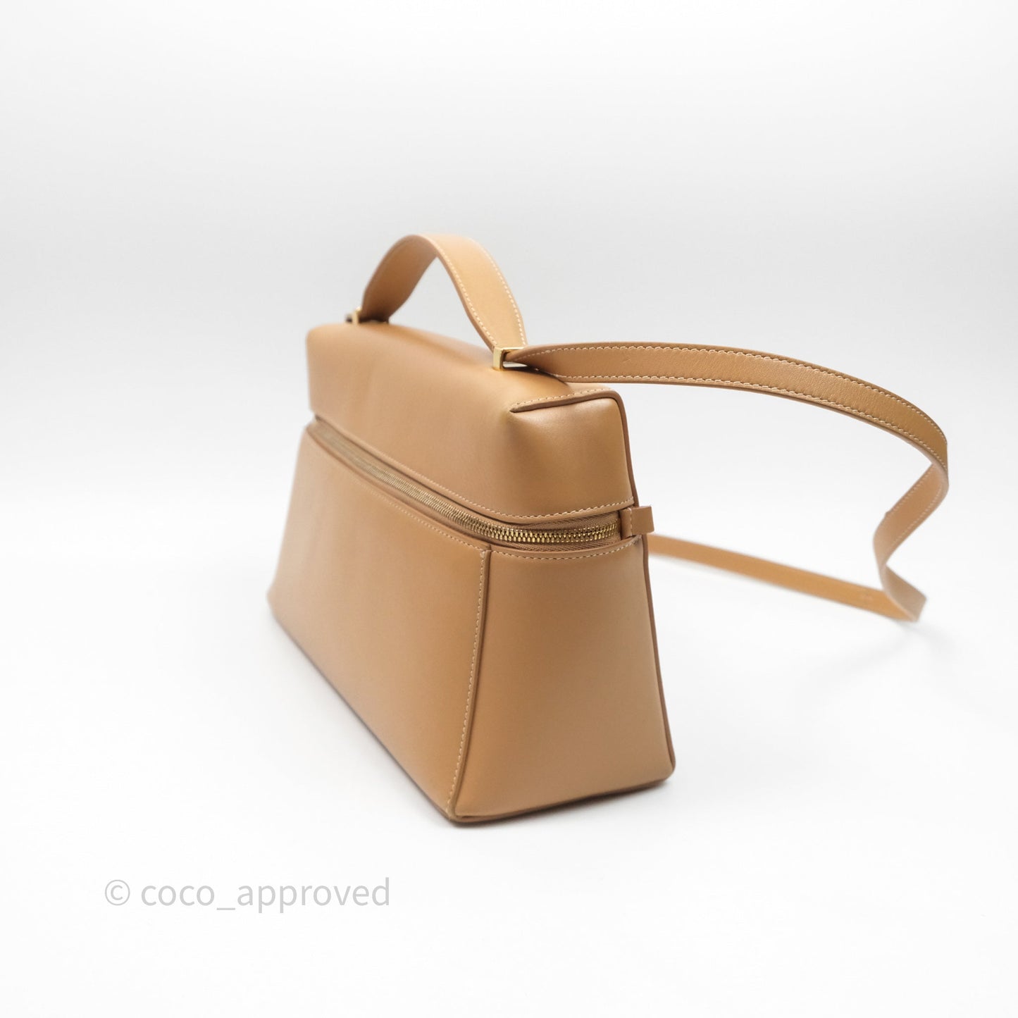Loro Piana Extra Bag L27 Light Bamboo Calfskin Gold Hardware