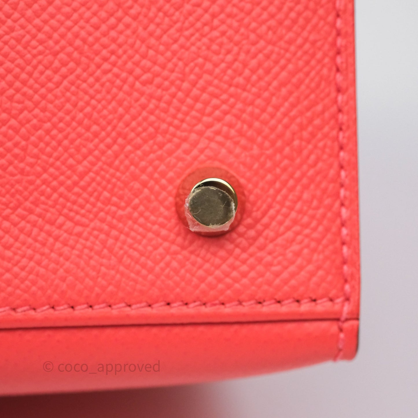 Hermès Sellier Kelly 28 Rose Jaipur Epsom Gold Hardware