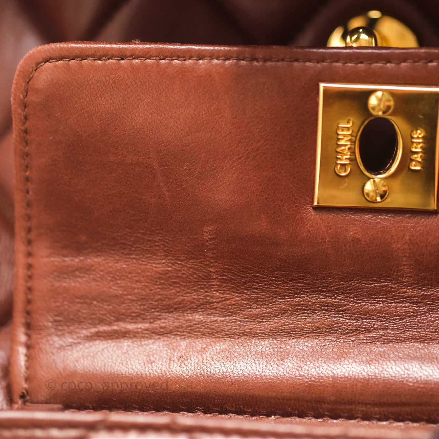 Chanel Vintage CC Duma Backpack Brown Lambskin 24K Gold Hardware