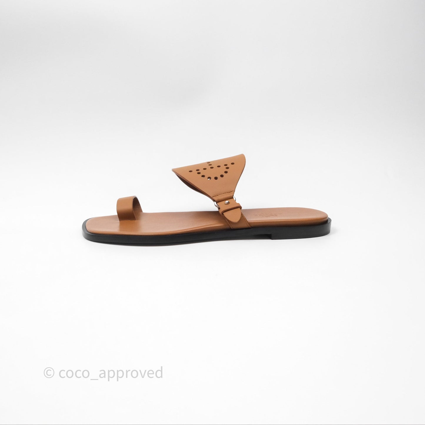 Hermès Hera Sandals Natural Calfskin Size 38