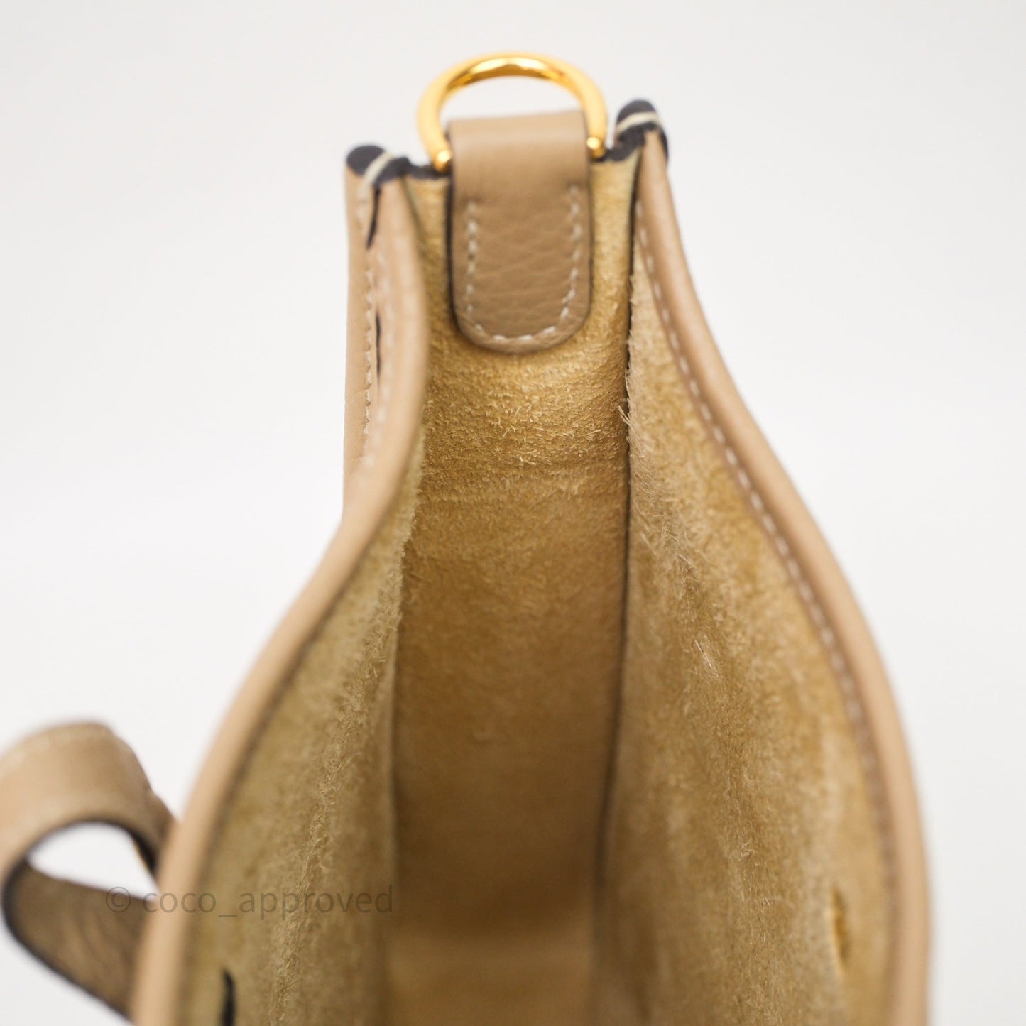 Hermès Mini Evelyne 16 Trench S2 Clemence Gold Hardware