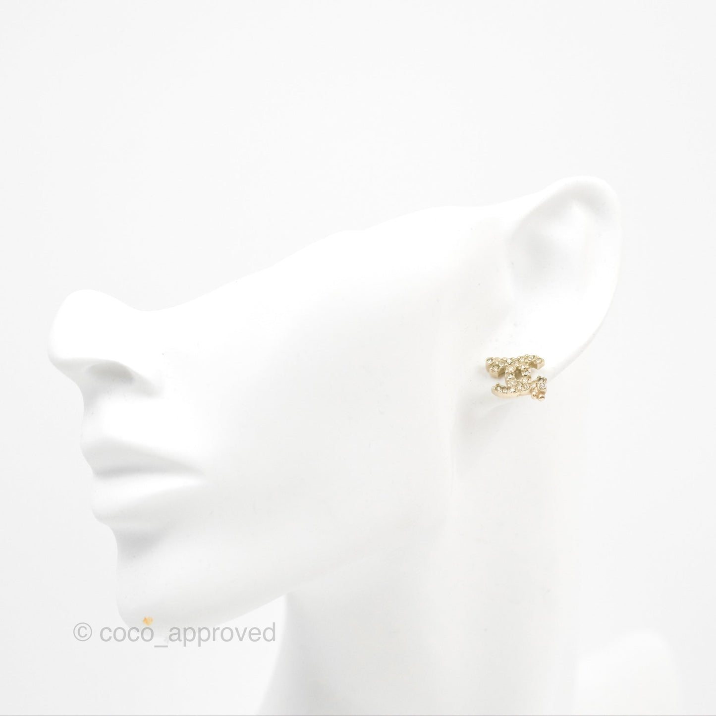Chanel Crystal CC Gold Tone 9P