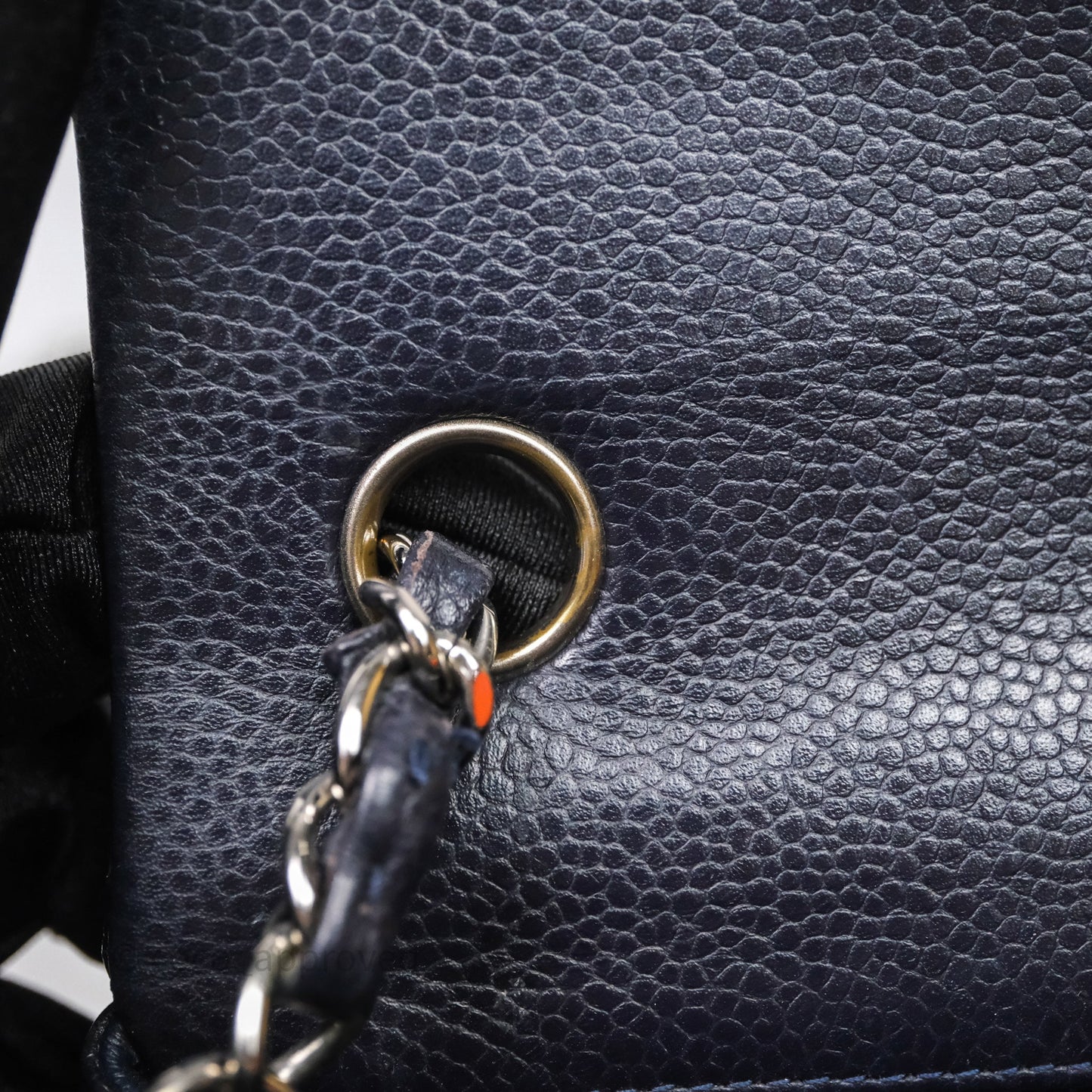 Chanel Mini Rectangular Quilted Dark Navy Caviar Silver Hardware