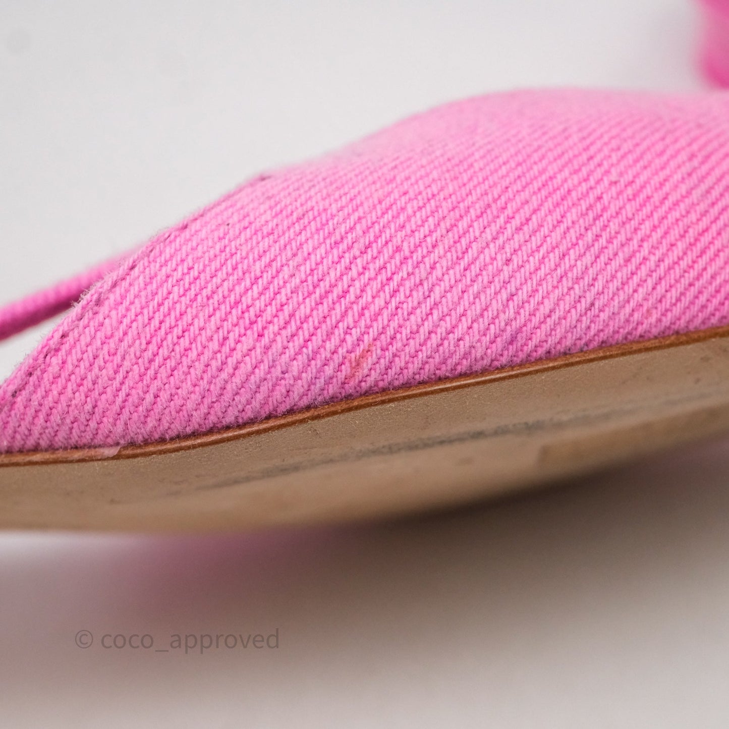 Chanel Classic Slingback Flats Pink Size 38.5