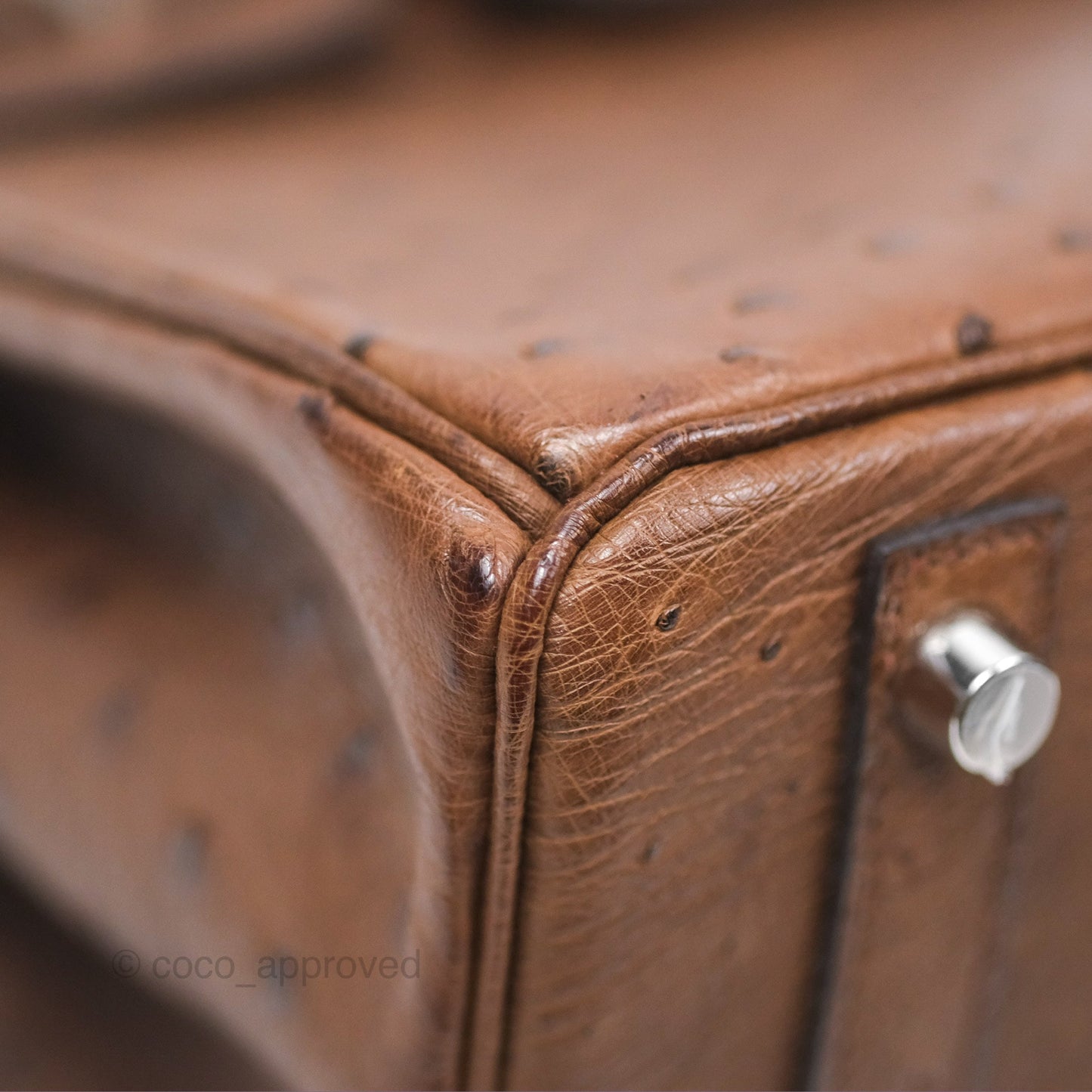 Hermès Birkin Retourne 30 Dark Brown Ostrich Palladium Hardware