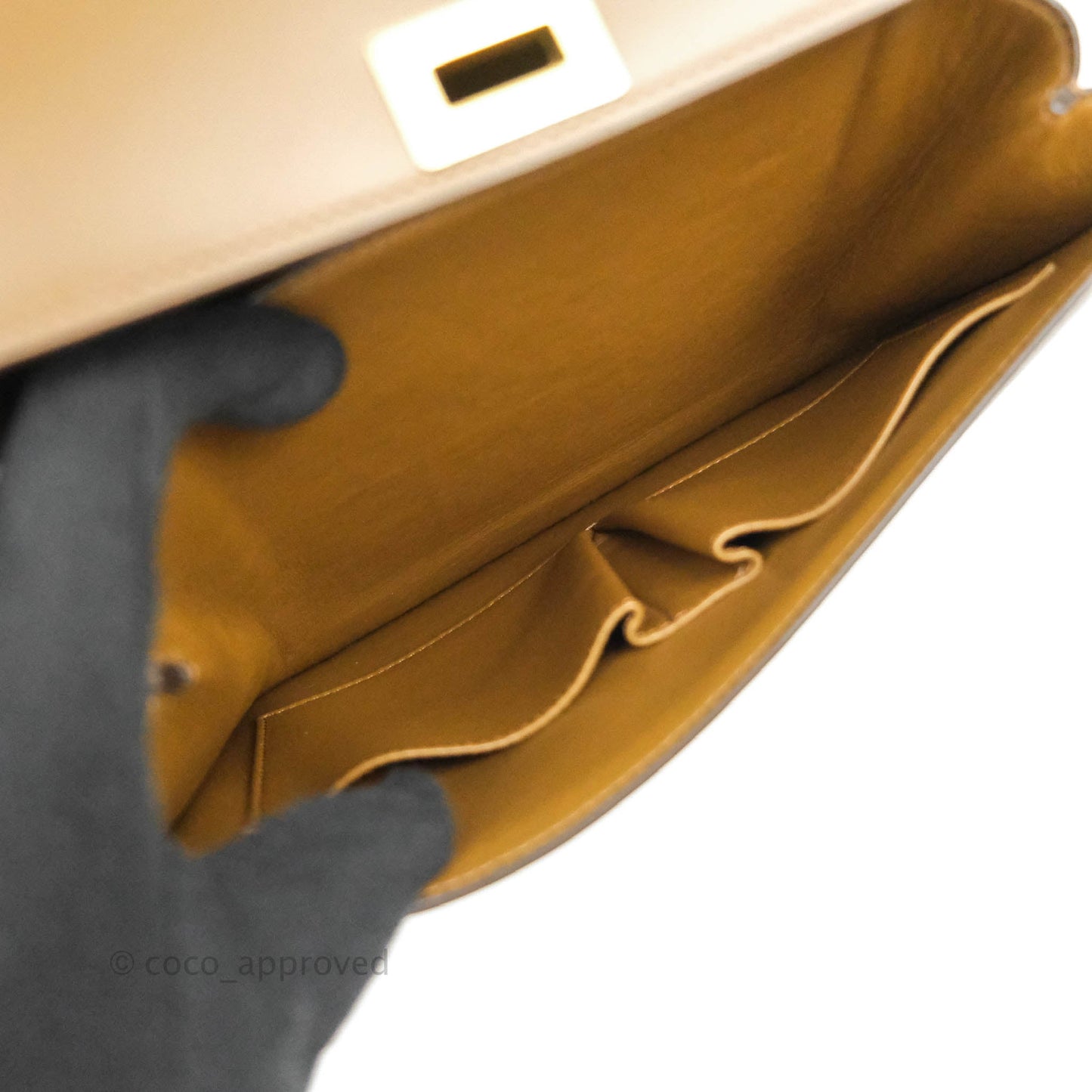 Celine Medium Classic Box Flap Caramel Calfskin