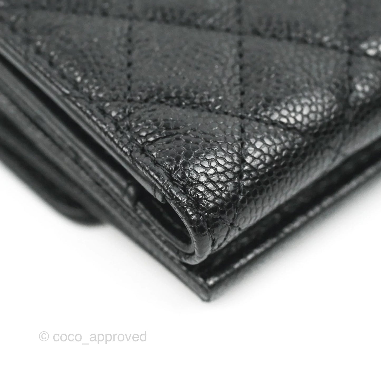Chanel Quilted Small Boy Flap Wallet Black Caviar Gold Hardware