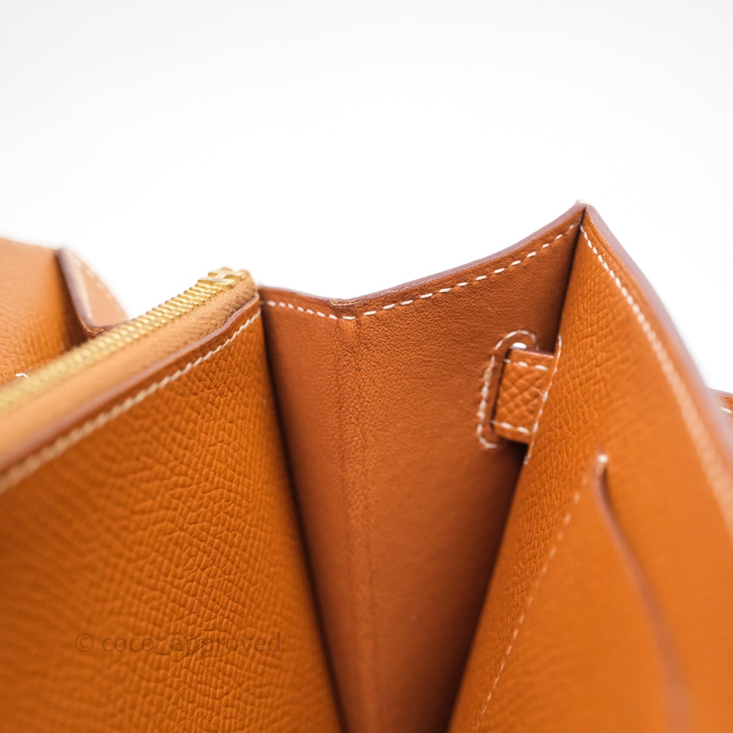 Hermès Kelly To Go Wallet Gold 37 Epsom Gold Hardware