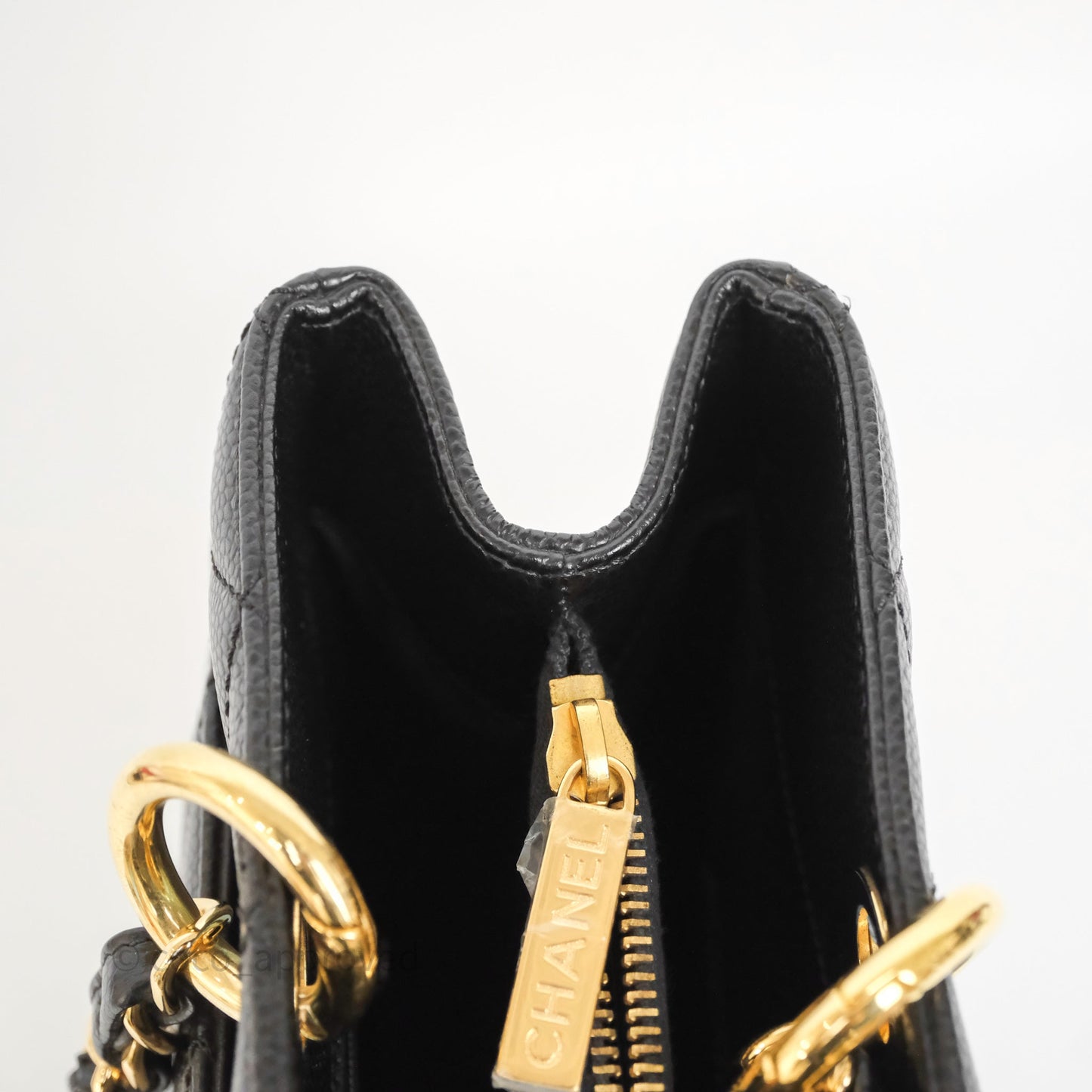Chanel GST Black Caviar Gold Hardware