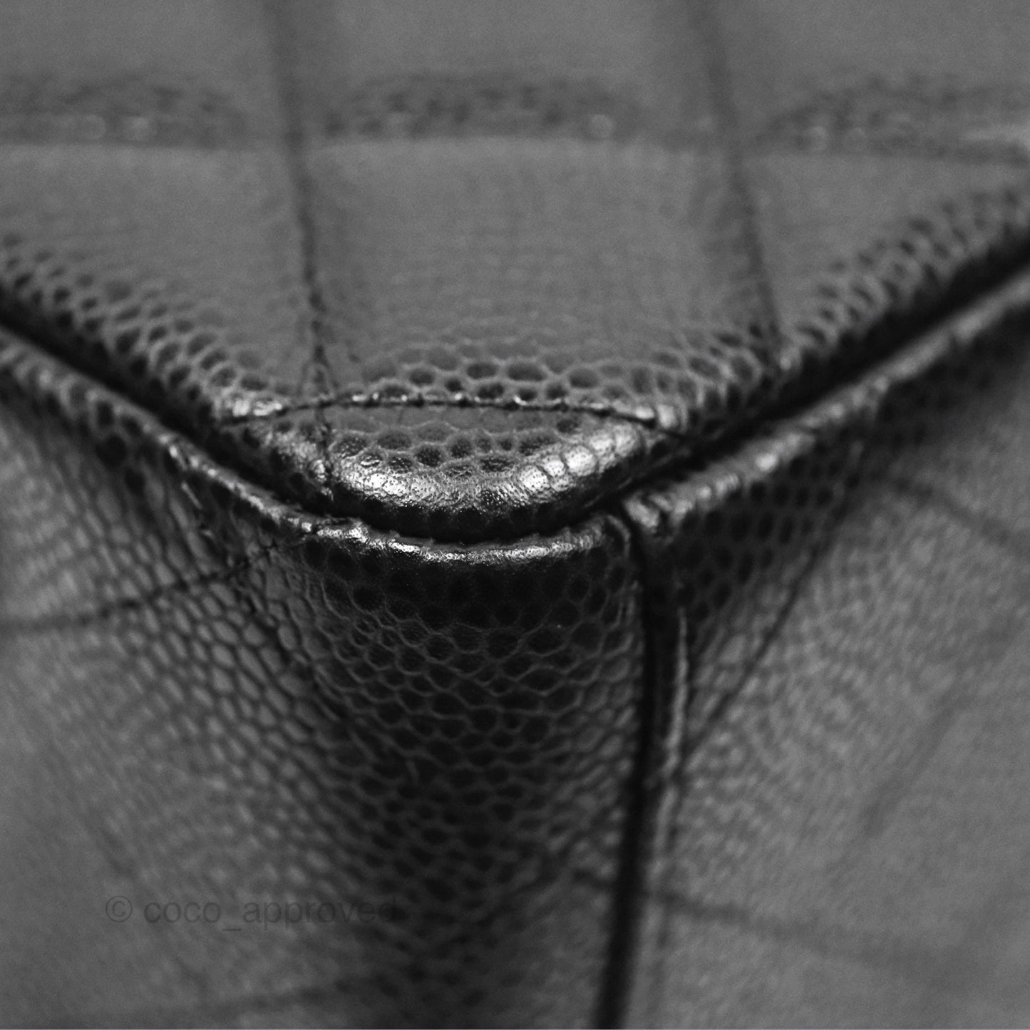 Chanel Quilted Maxi Double Flap Black Caviar Silver Hardware