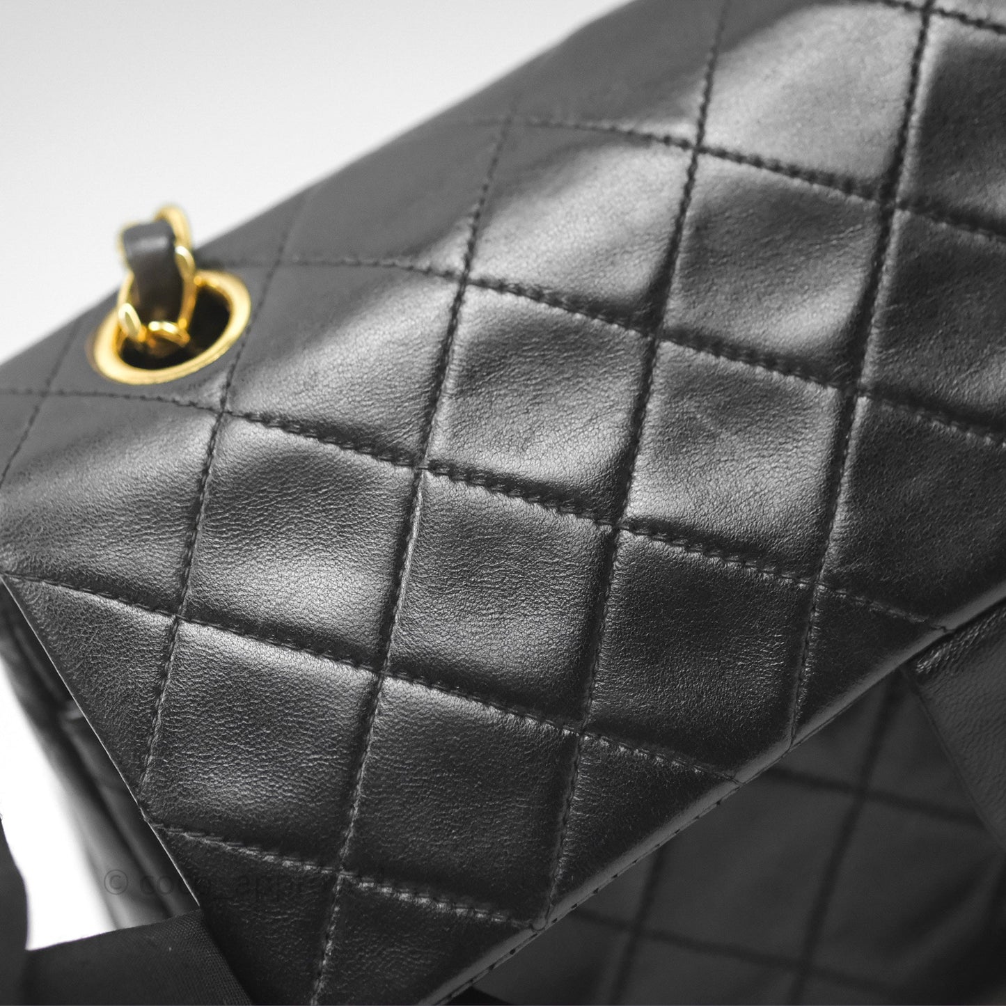 Chanel Classic Vintage Small Flap Black Lambskin 24K Gold Hardware