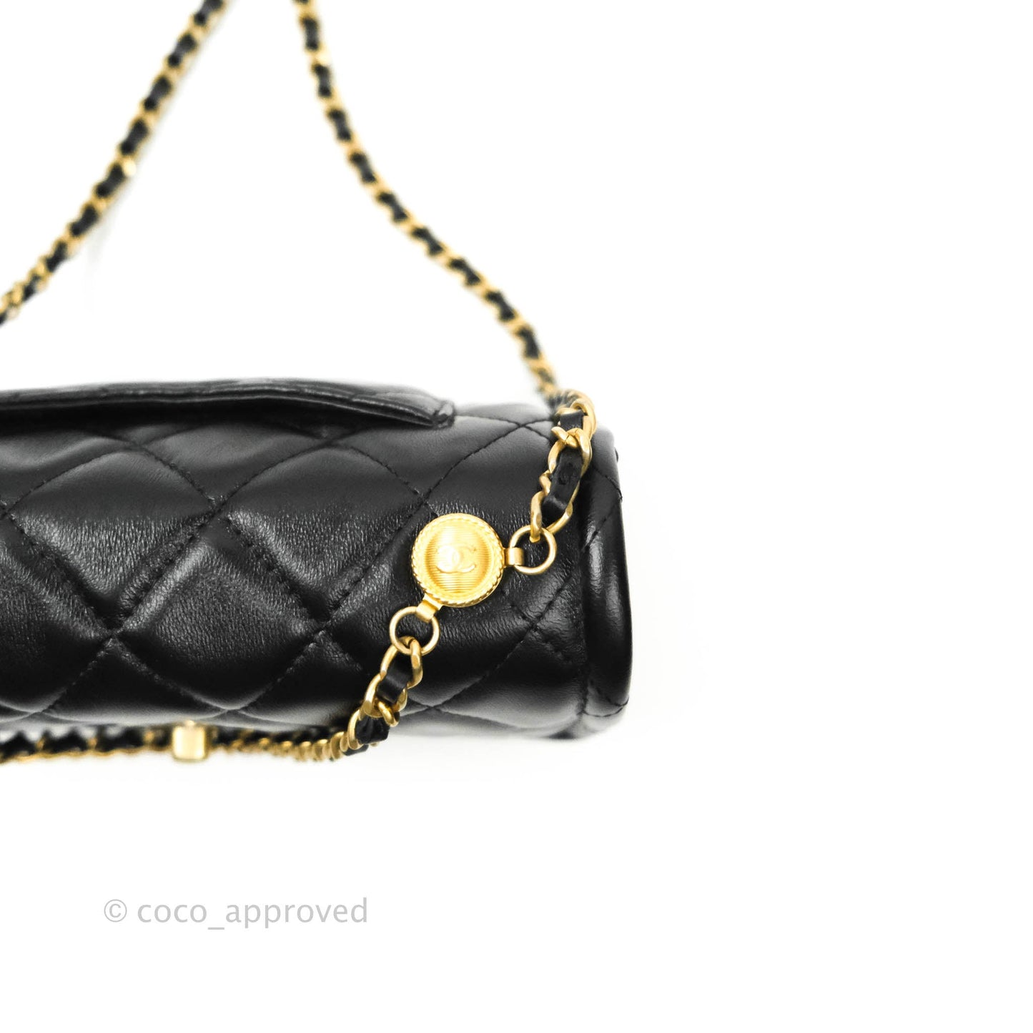 Chanel Clutch With Chain (O-purse-vanity With Chain) Black