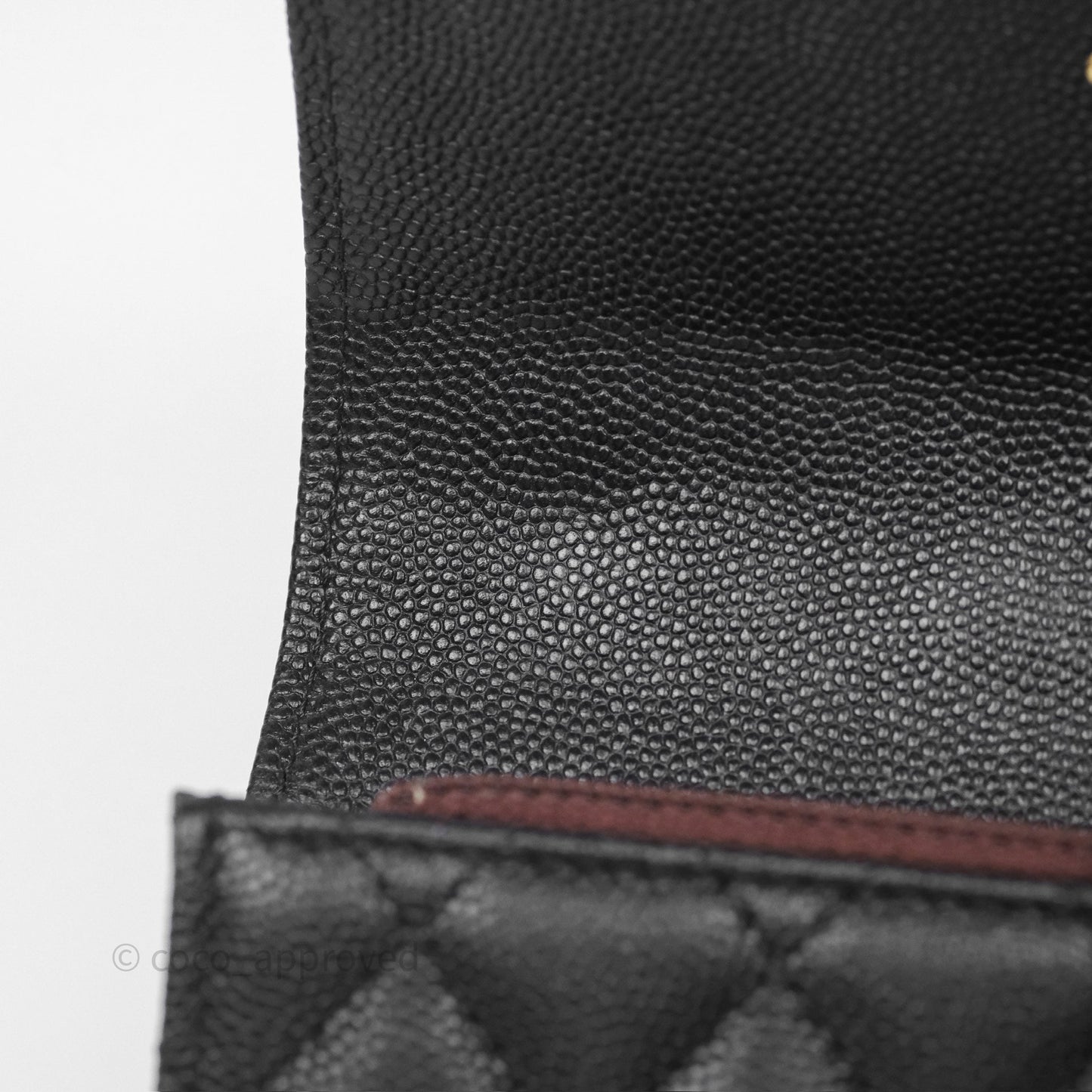 Chanel Classic Medium Flap Wallet Quilted Black Caviar Gold Hardware