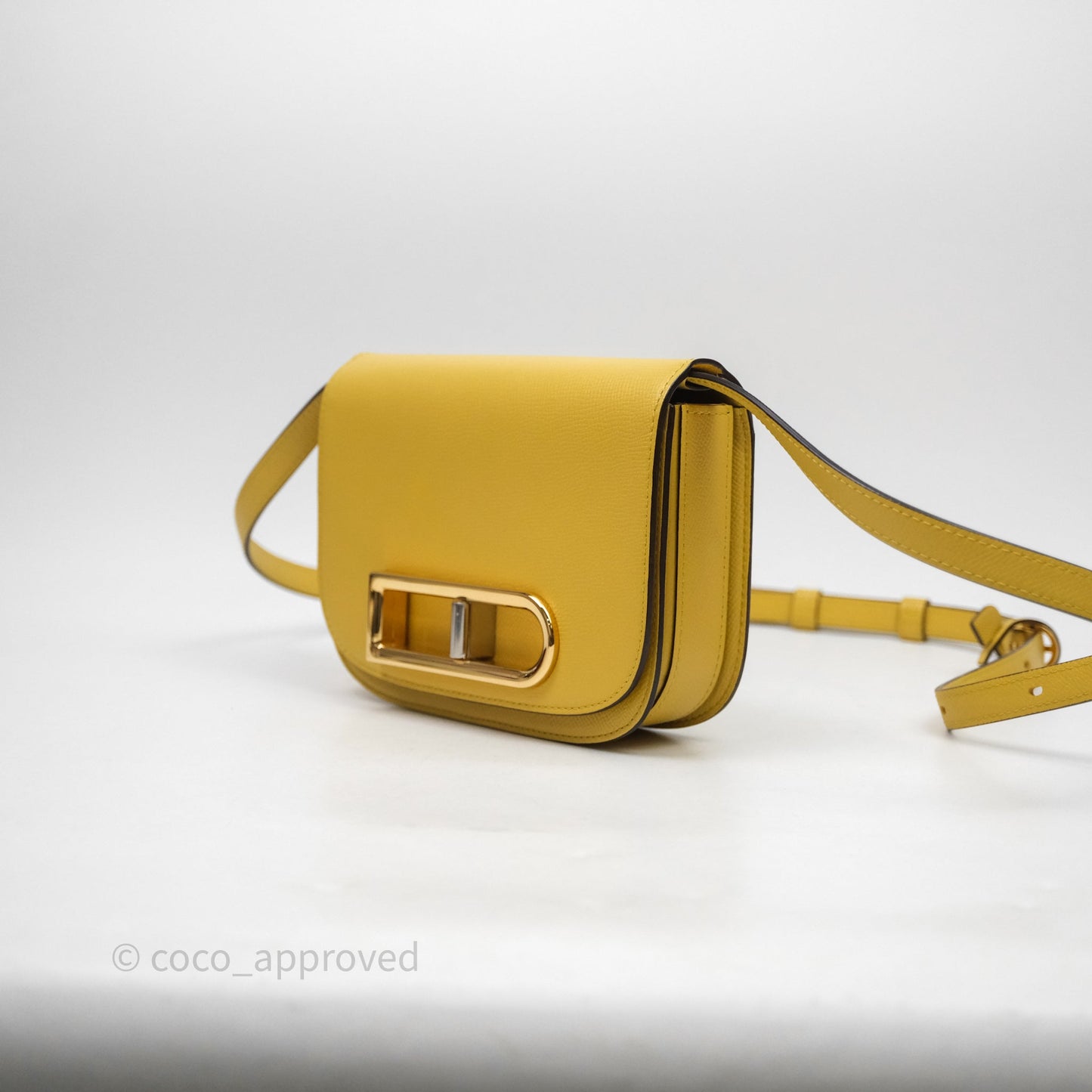 Delvaux Small Lingot Bag Pollen Alpina Calfskin Gold Hardware
