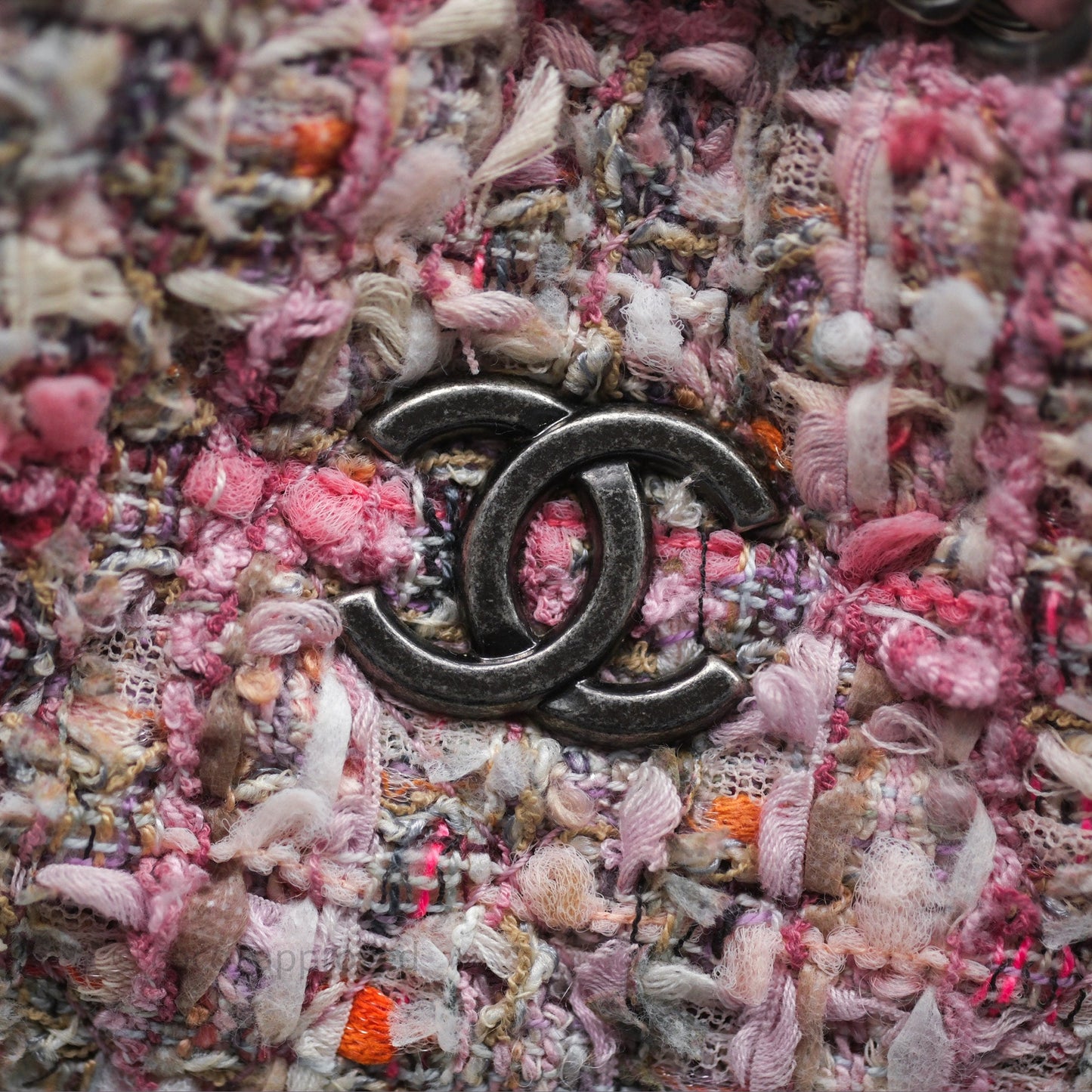 Chanel Gabrielle Small Backpack Pink Tweed Aged Calfskin