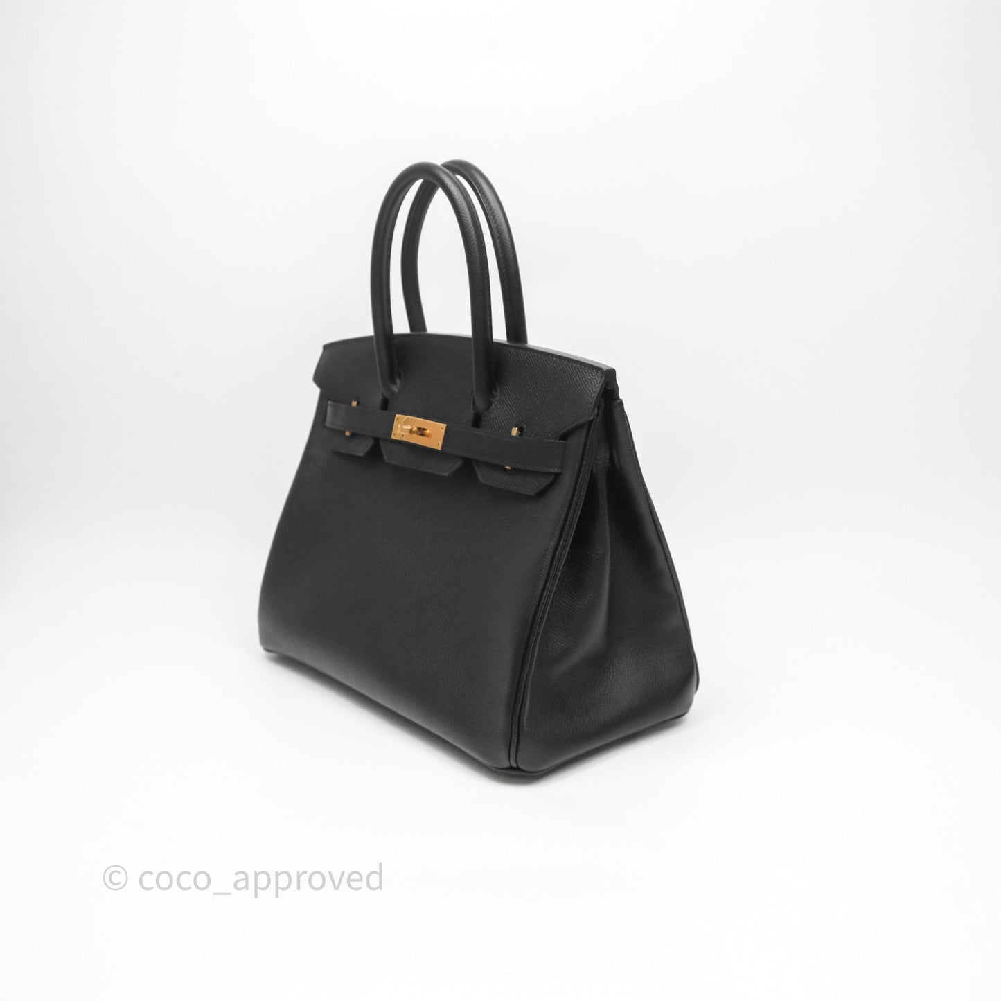 Hermès Birkin 30 Black Noir 89 Epsom Gold Hardware