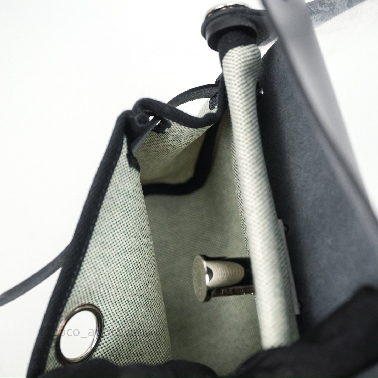 Hermès Herbag Zip 20 MinI Vert Moyen 65 Noir 89 Palladium Hardware