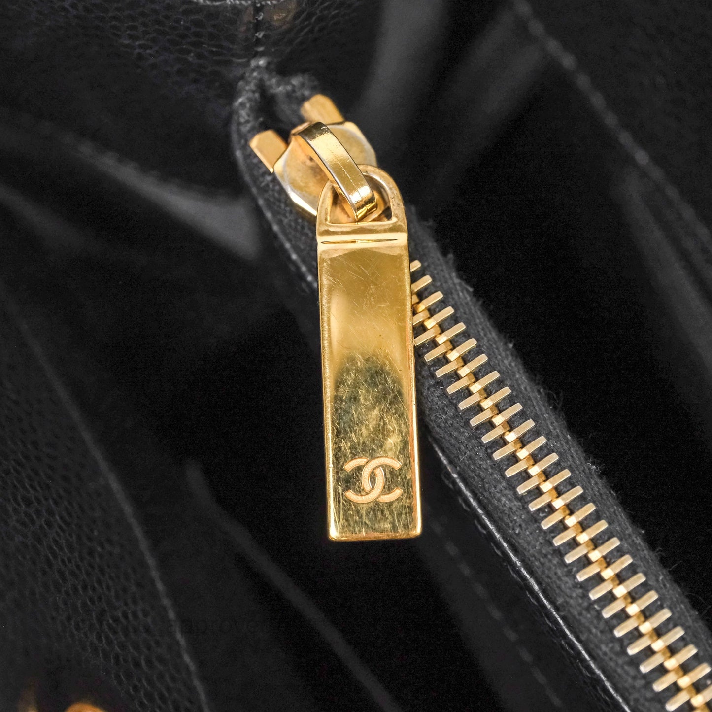 Chanel GST Black Caviar Gold Hardware