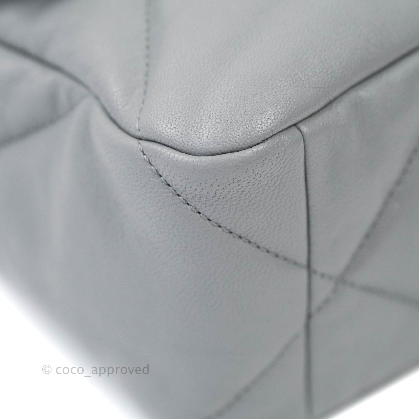 Chanel 19 Medium Grey Mixed Hardware Goatskin