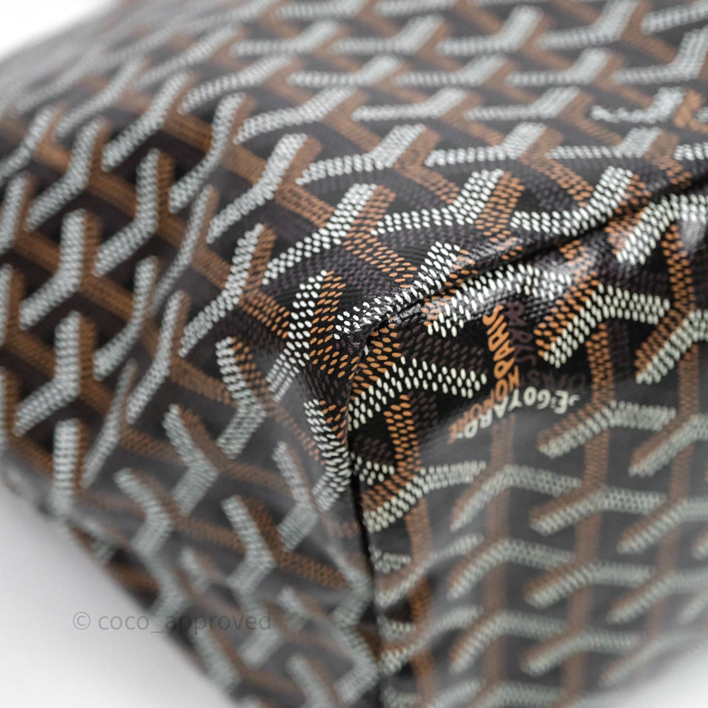 Goyard St Louis Tote PM Tan Black
