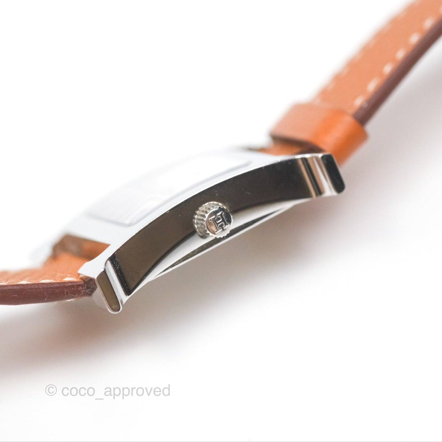 Hermès Heure H Watch Gold Epsom Palladium Hardware