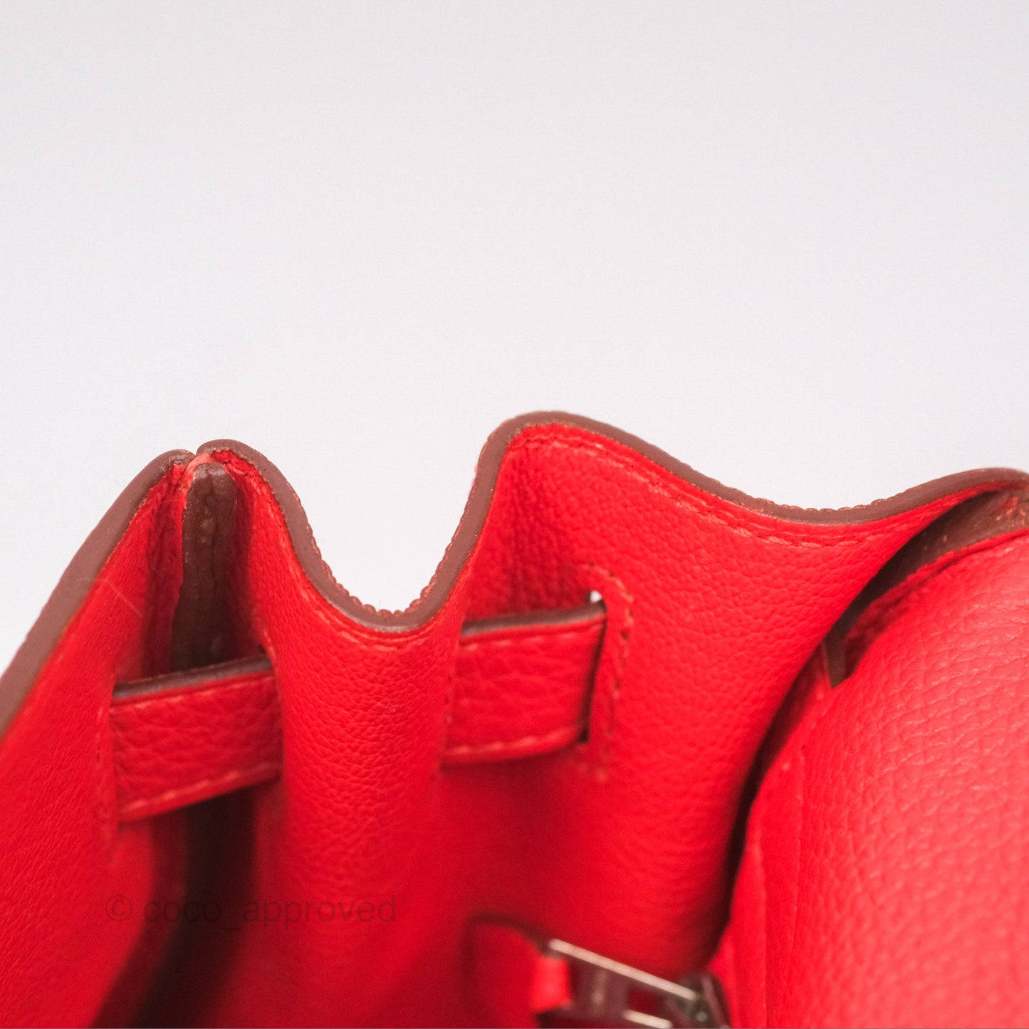 Hermès Kelly 32 Retourne Rose Jaipur Clemence Palladium Hardware