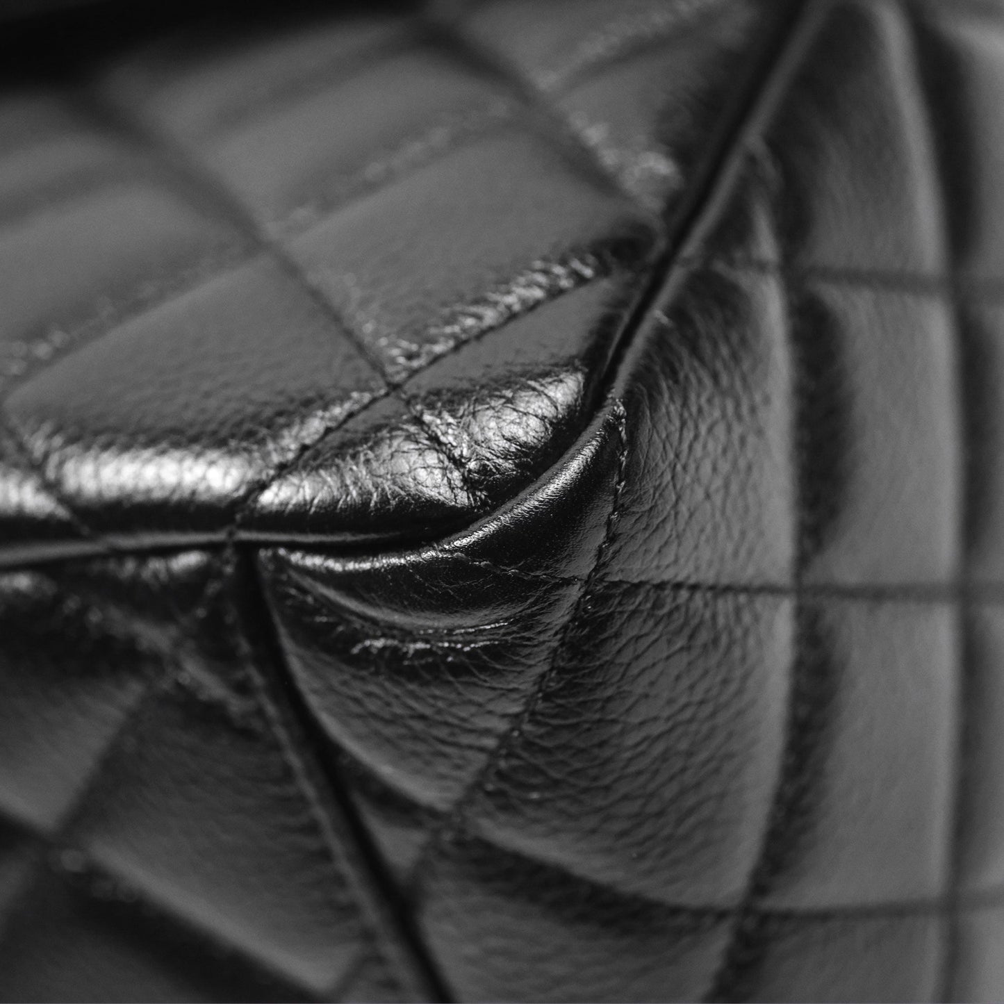 Chanel Quilted XXL Classic Flap Travel Bag Black Caviar Aged Gold Hardware 24C